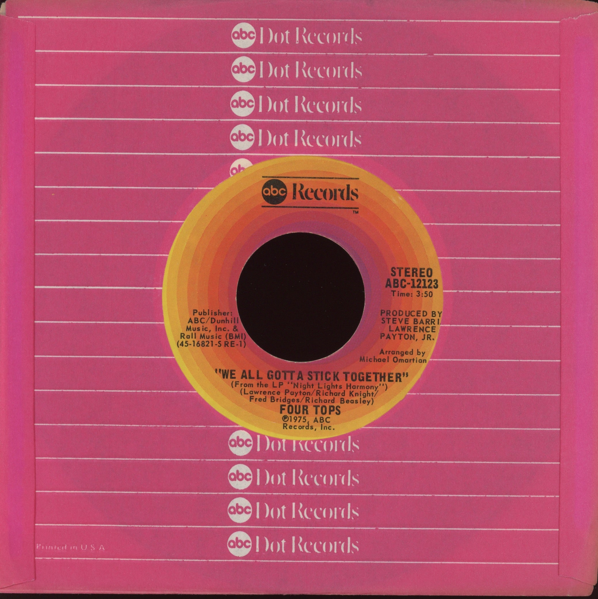 Four Tops - (It Would Almost) Drive Me Out Of My Mind on ABC 70's Soul 45