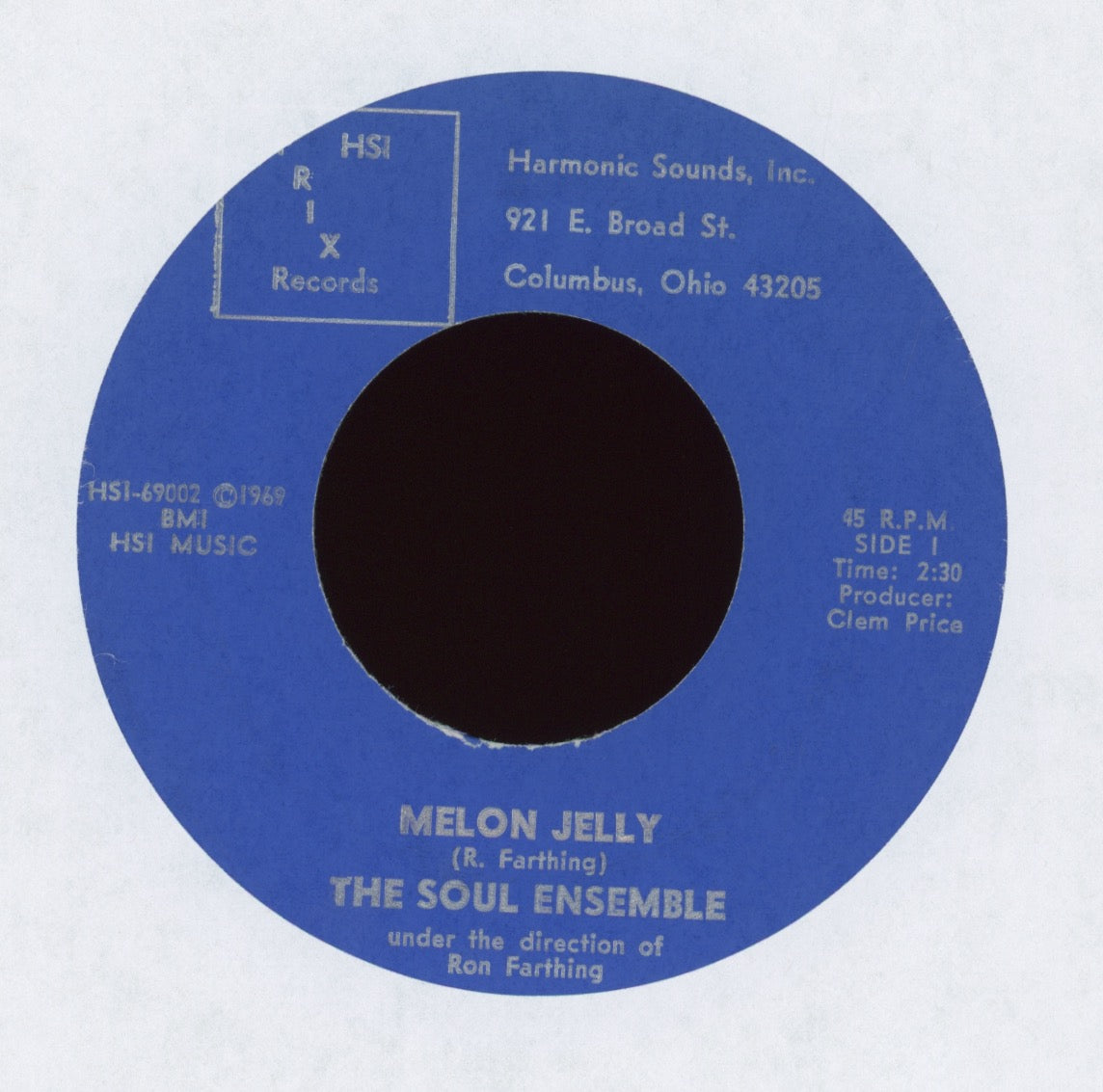 The Soul Ensemble - Melon Jelly on Prix Funk 45