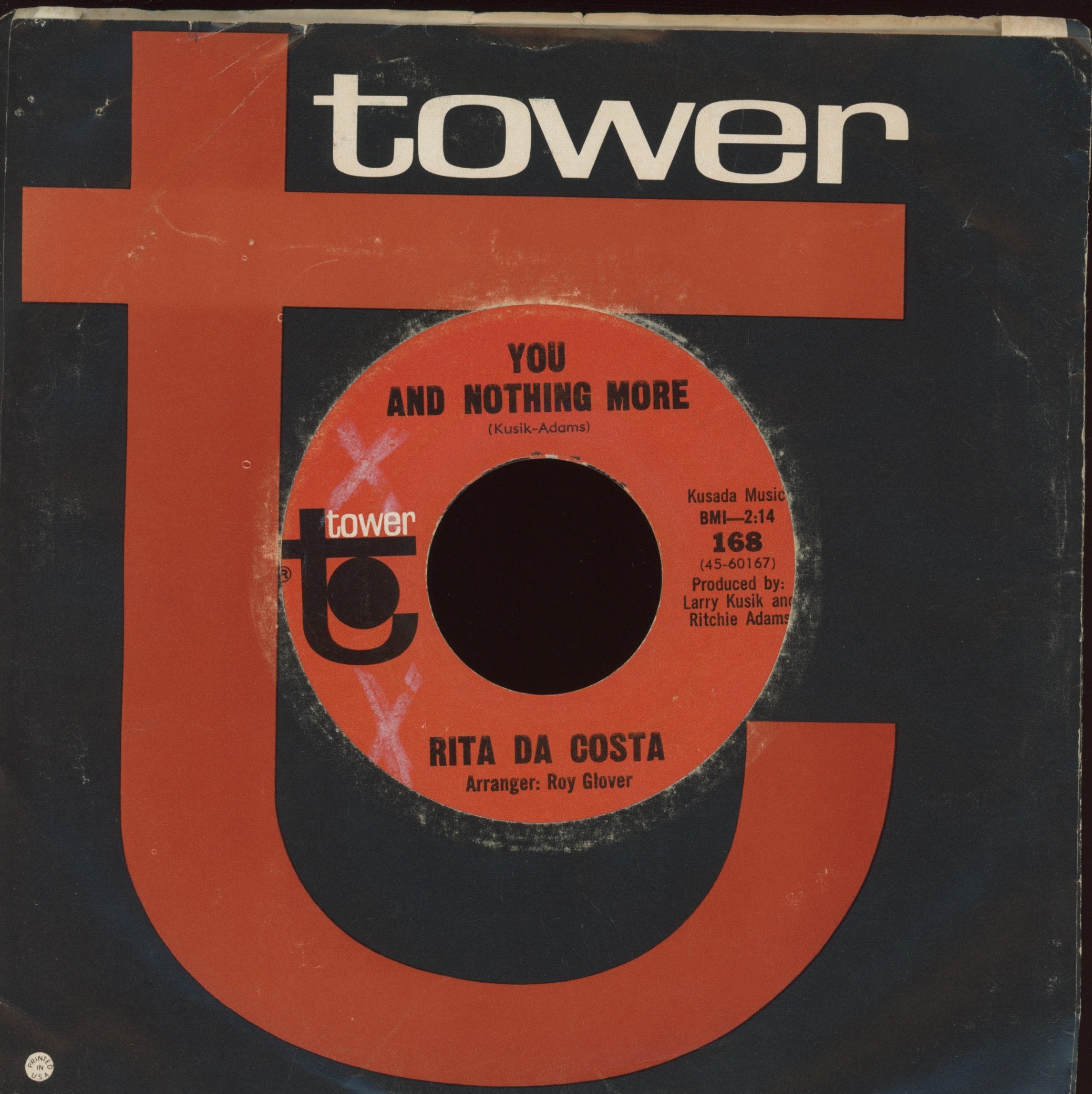 Rita Dacosta - You And Nothing More on Tower Northern Soul 45