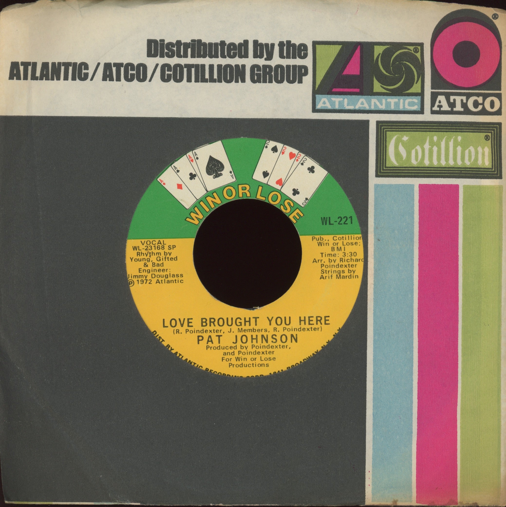 Pat Johnson - East of the Sun West of the Moon on Win or Lose Crossover Northern Soul 45