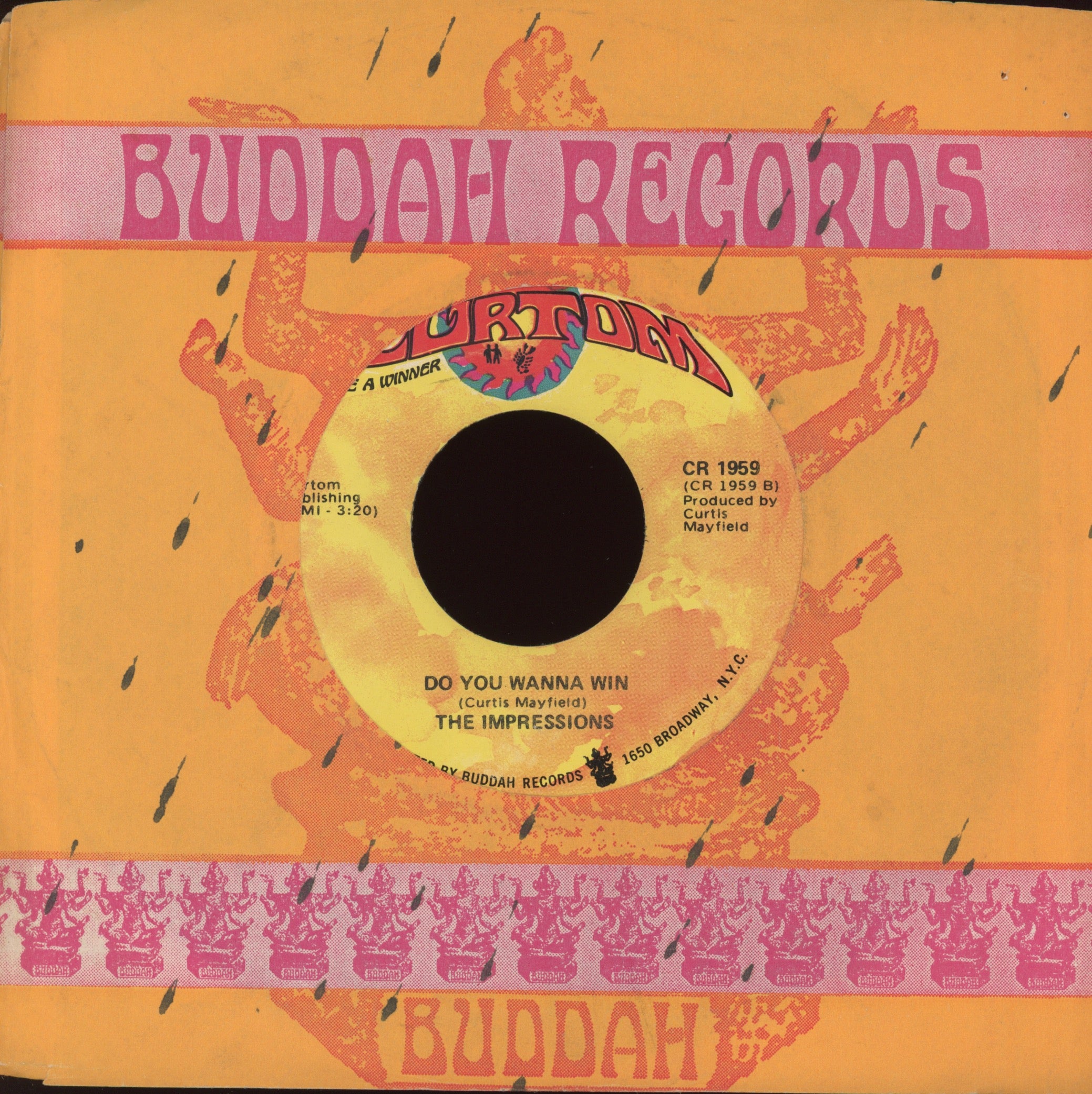 The Impressions - Love Me on Curtom Soul Funk 45