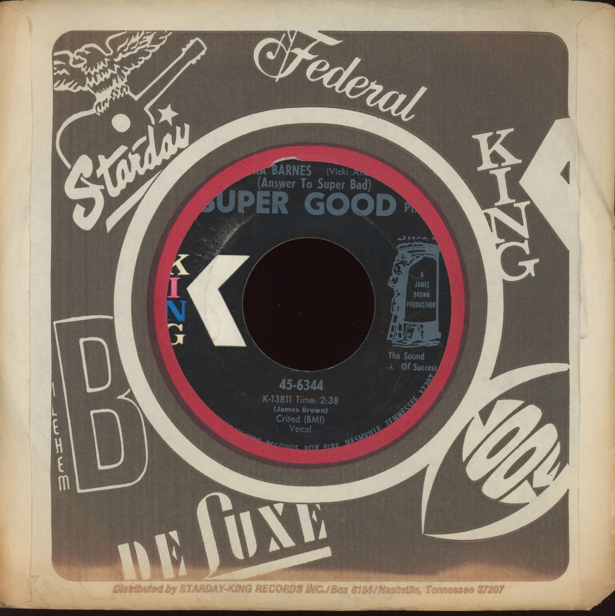 Myra Barnes - Super Good on King Funk 45