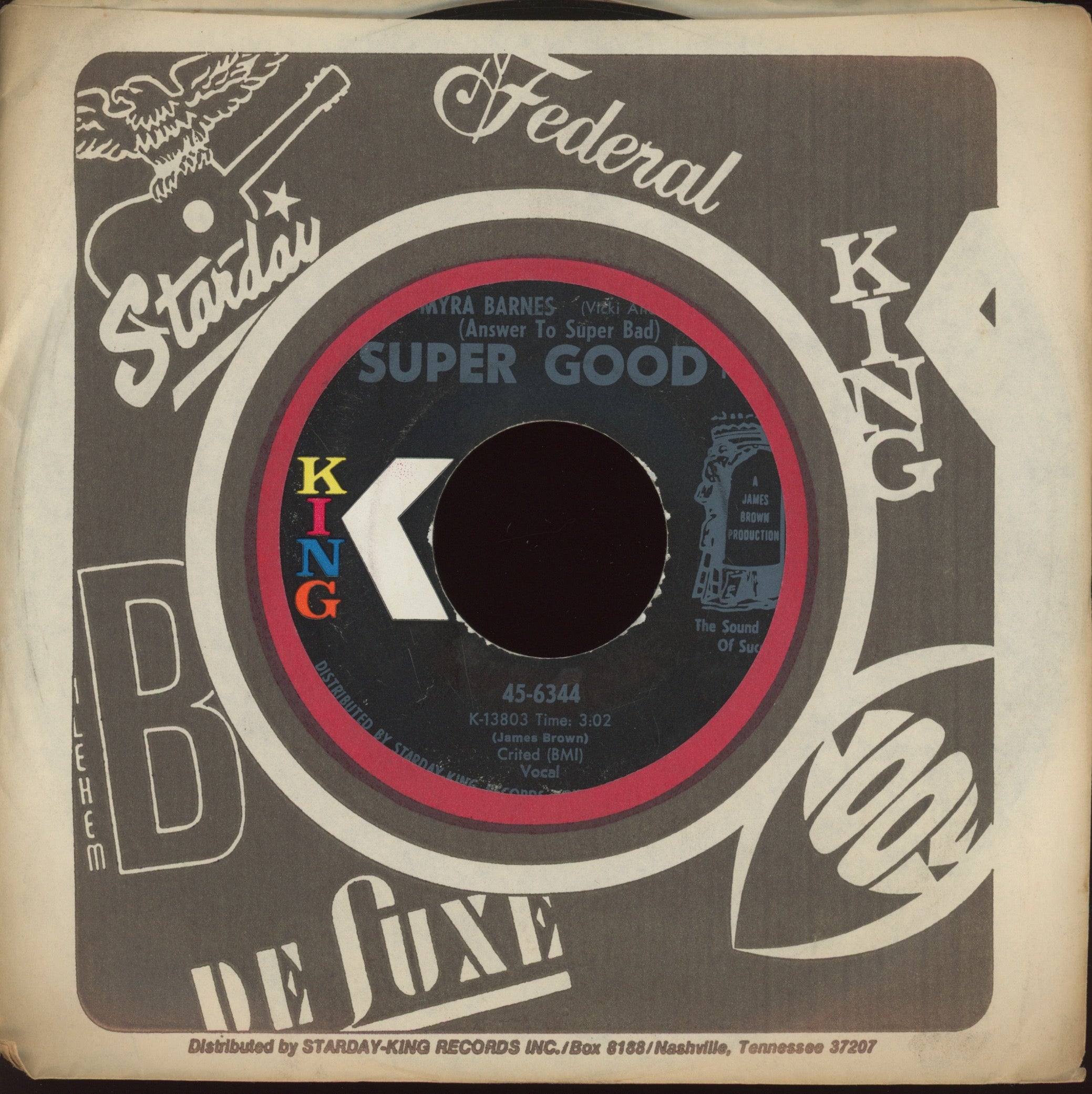 Myra Barnes - Super Good on King Funk 45