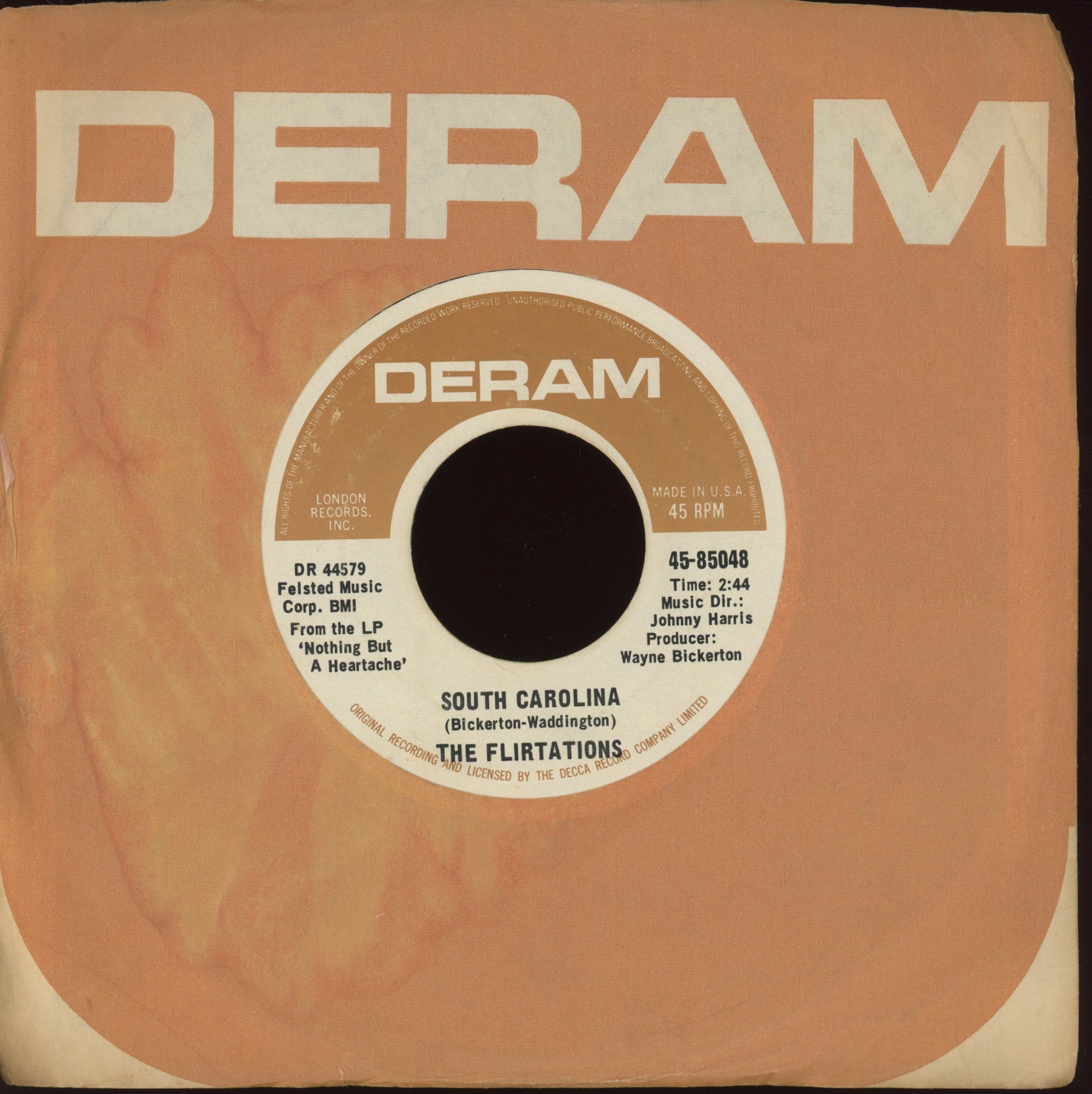 The Flirtations - Need Your Loving on Deram Northern Soul 45