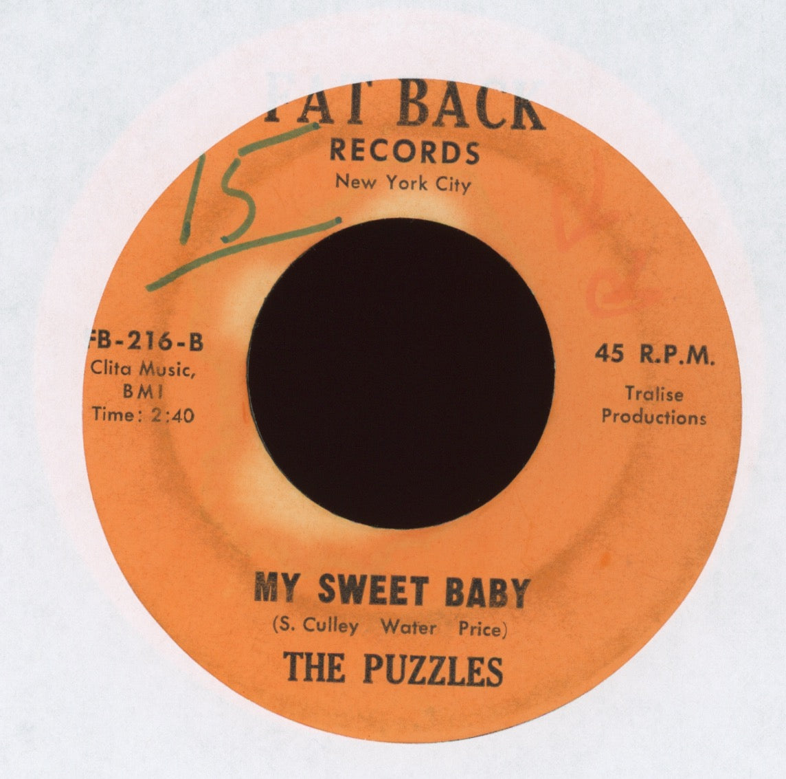 The Puzzles - I Need You on Fat Back Northern Soul 45