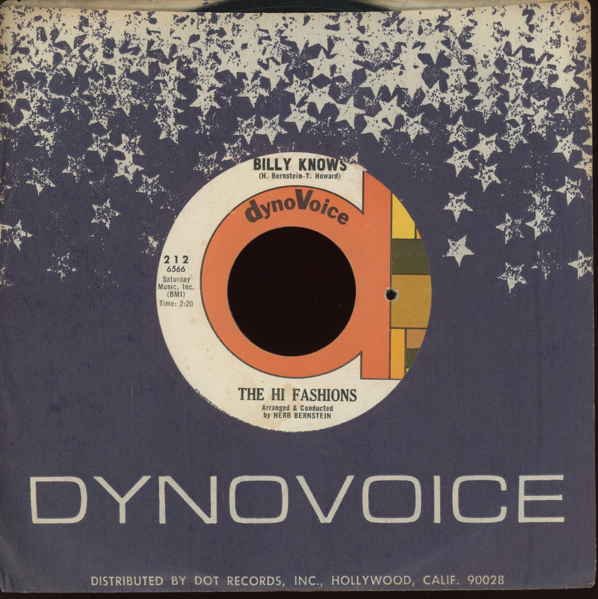 The Hi-Fashions - Billy Knows on Dynovoice Girl Group 45