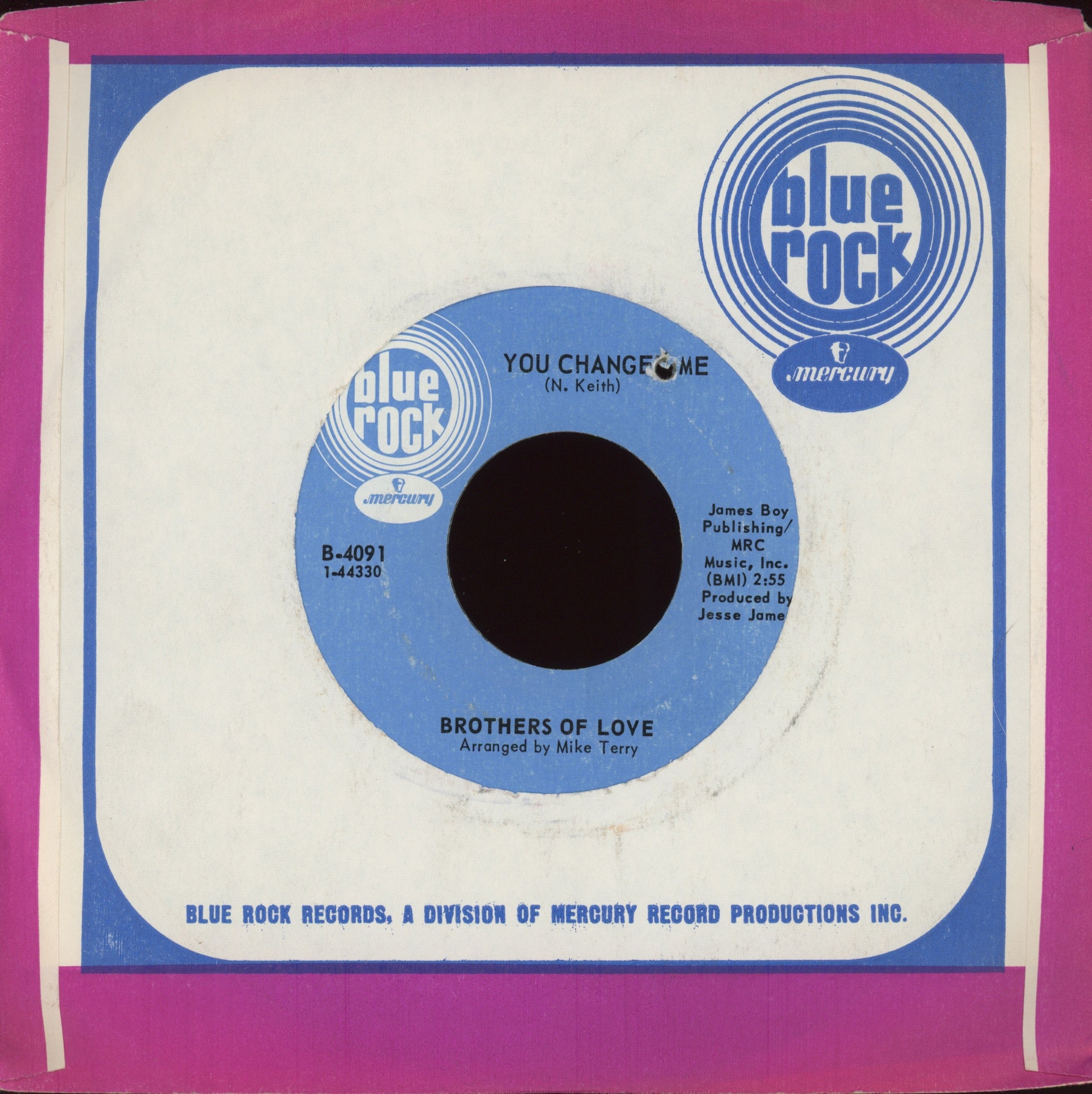 The Brothers Of Love - Check My Love on Blue Rock on Blue Rock Crossover Soul 45