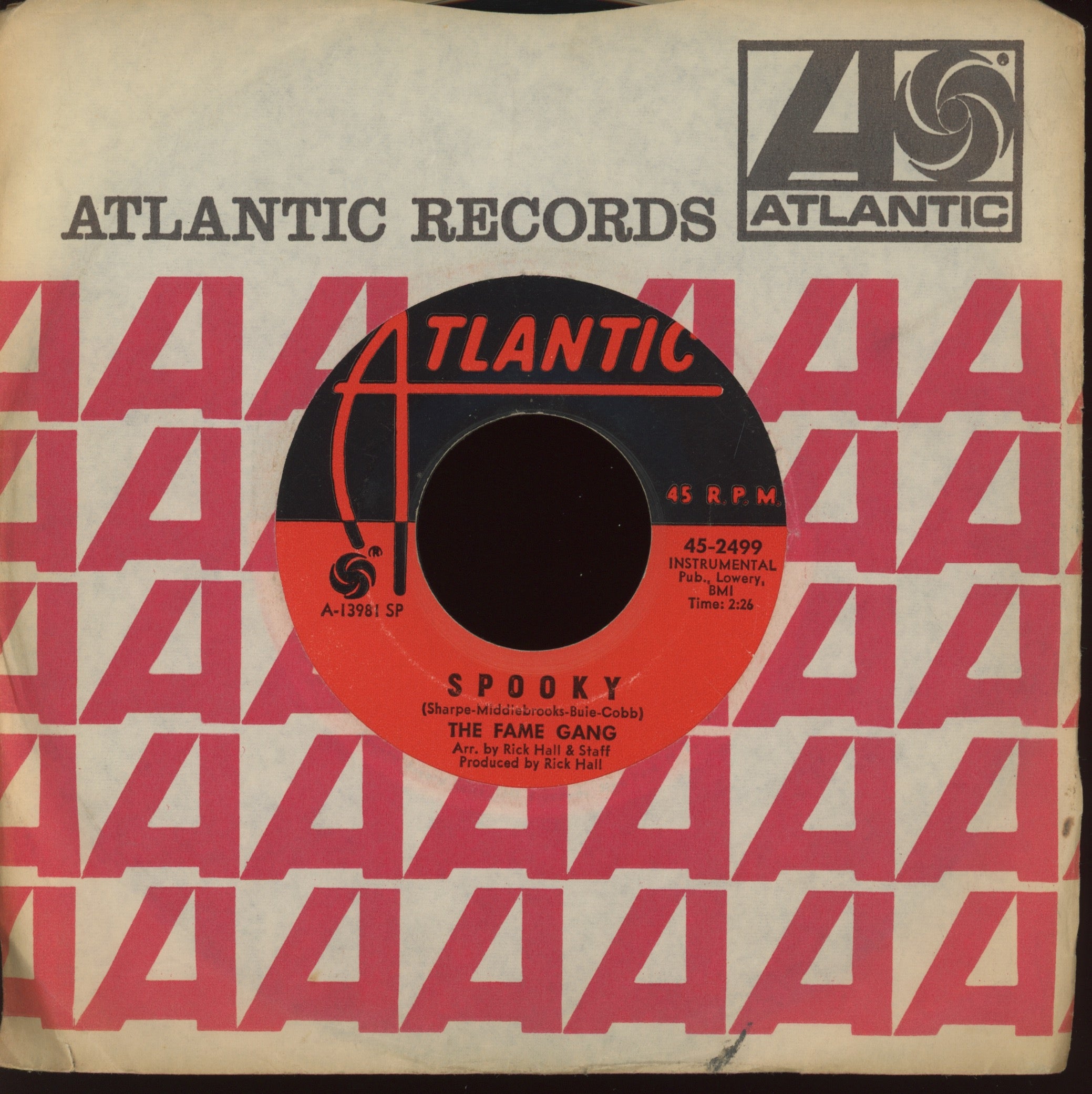 The Fame Gang - Spooky on Atlantic Funk 45
