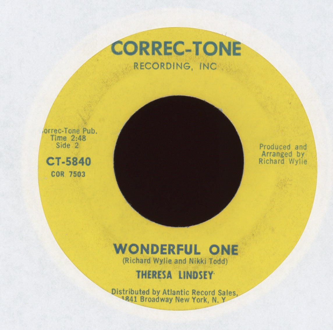 Theresa Lindsey - Gotta Find A Way on Correc-Tone Northern Soul 45