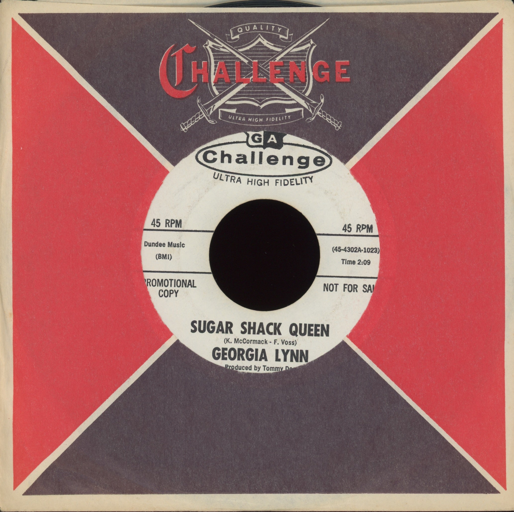 Georgia Lynn - Sugar Shack Queen on Challenge Promo R&B 45
