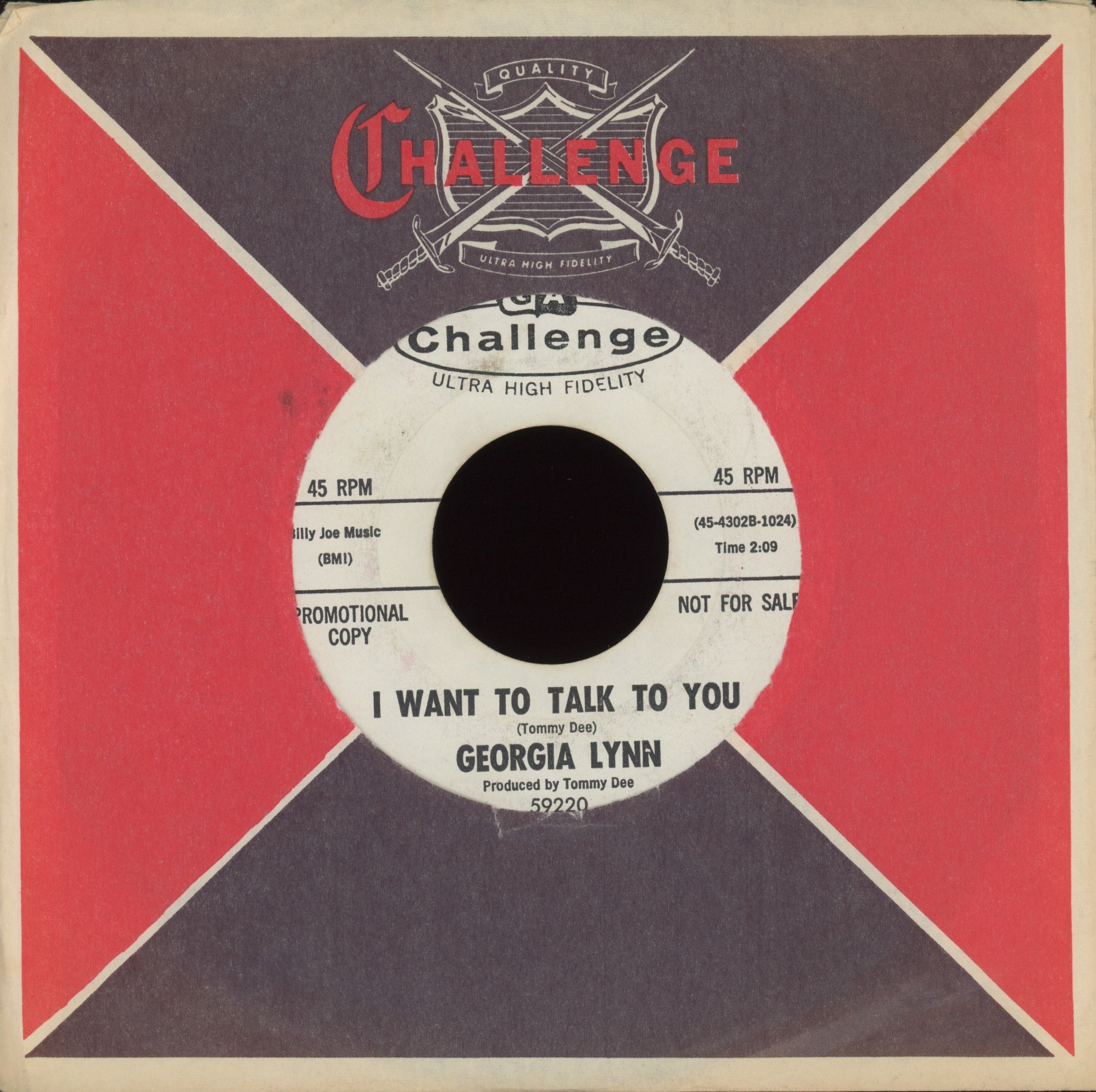 Georgia Lynn - Sugar Shack Queen on Challenge Promo R&B 45