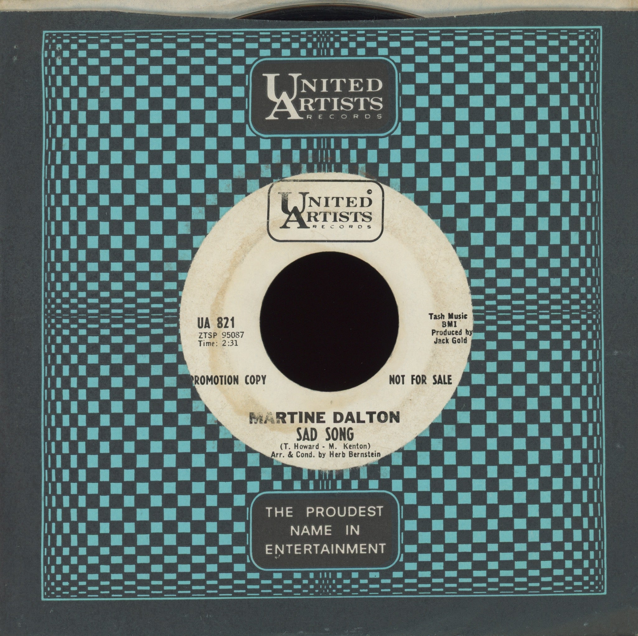 Martine Dalton - Sad Song on UA Promo Northern Soul 45