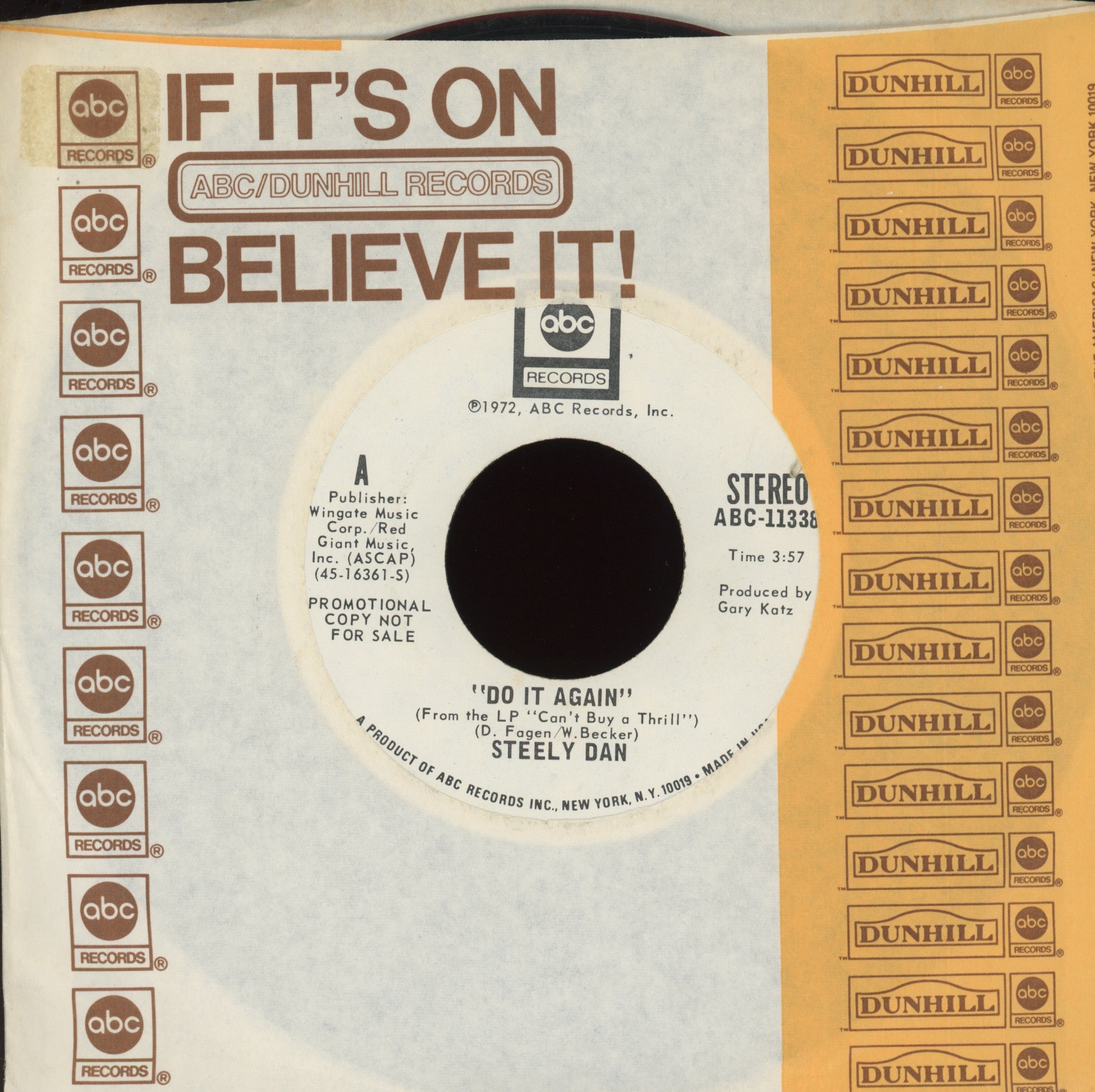 Steely Dan - Do It Again on ABC Promo Rock 45