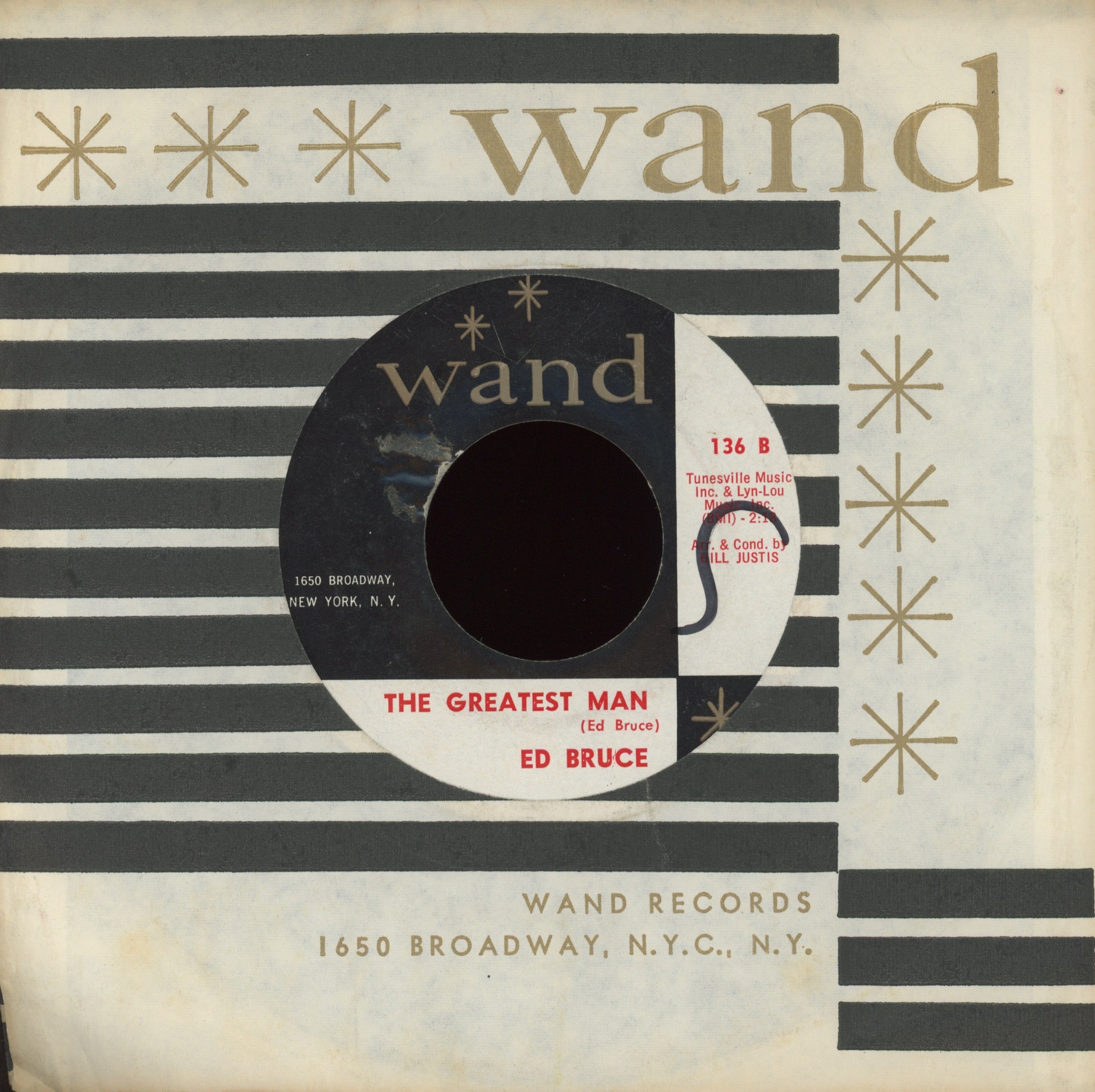 Ed Bruce - It's Coming To Me on Wand Rock 45