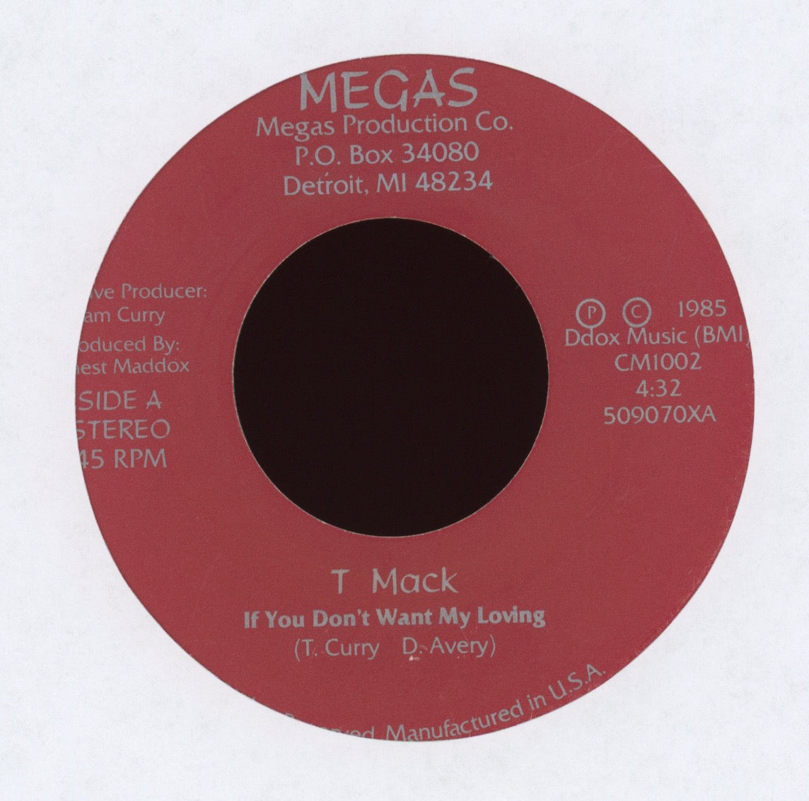 T. Mack - Millions Due on Megas Modern Soul Boogie 45