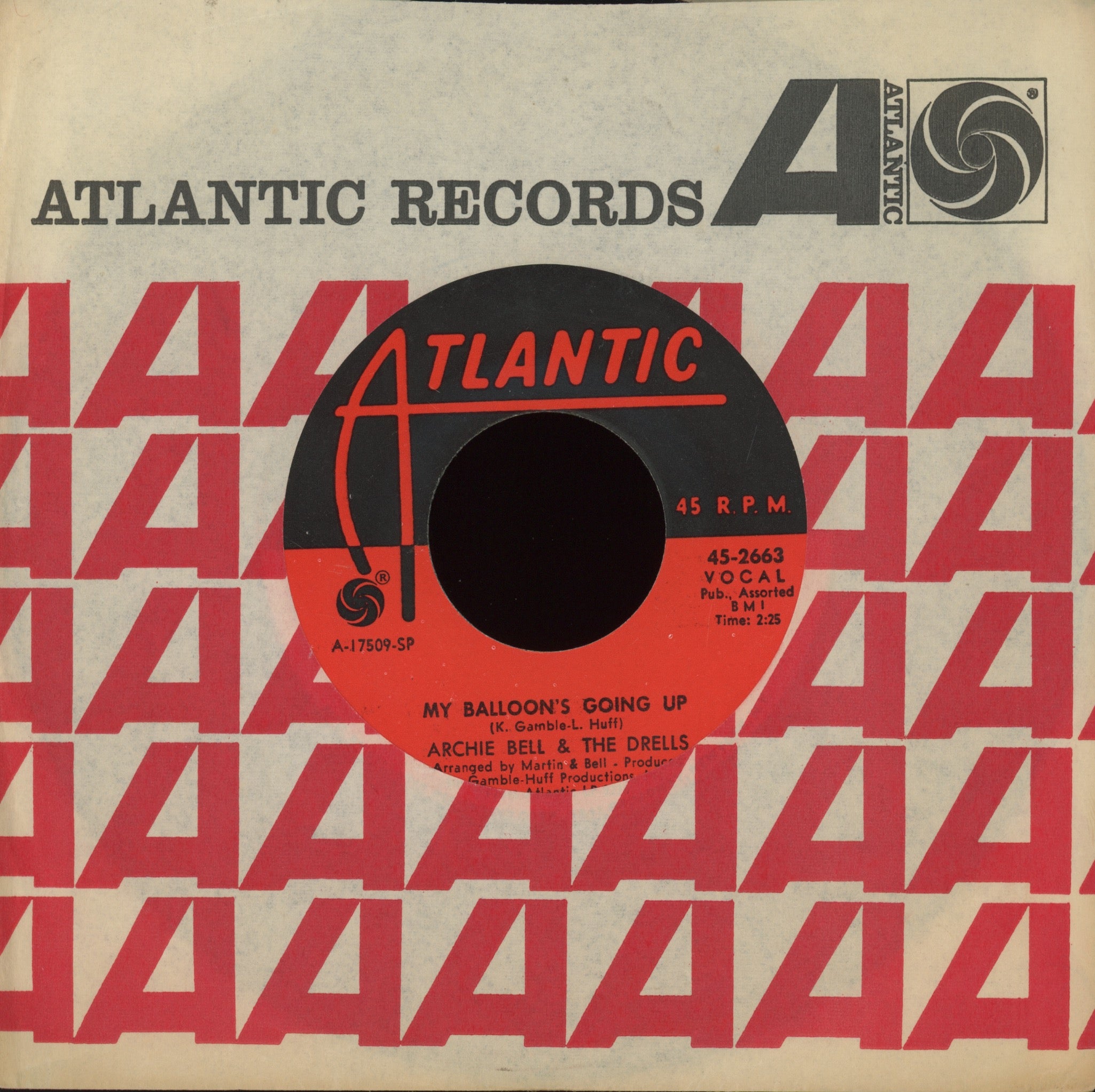 Archie Bell & The Drells - My Balloon's Going Up Northern Soul 45