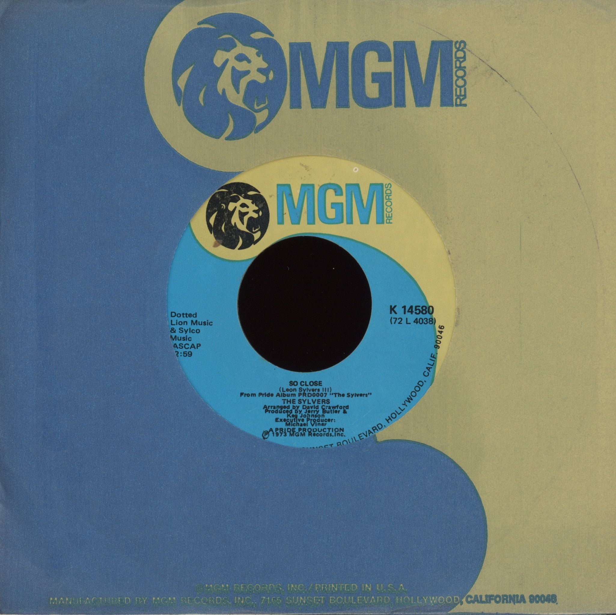 Foster Sylvers - Misdemeanor on MGM Fubk 45