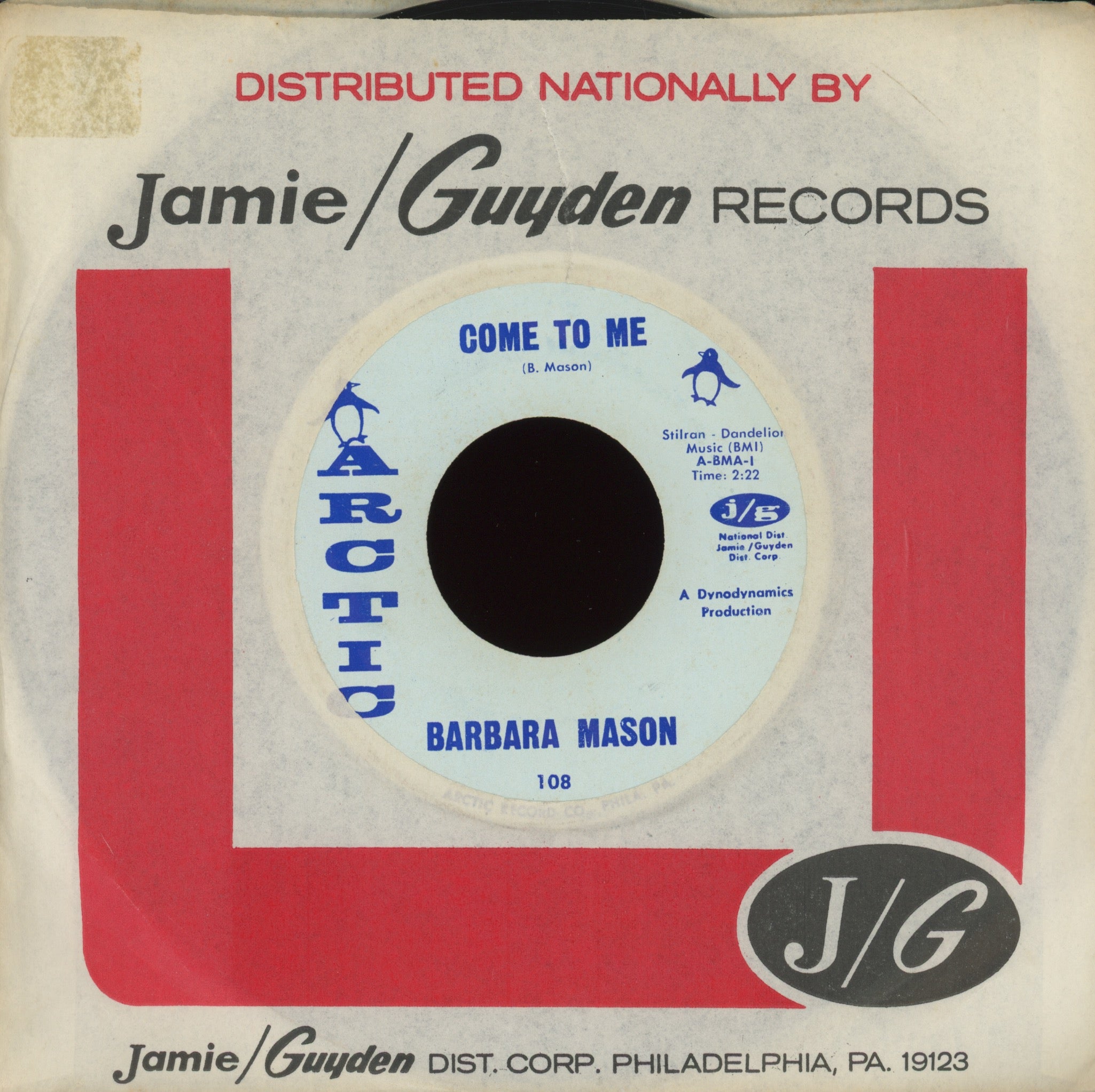 Barbara Mason - Come to Me on Arctic Northern Soul 45