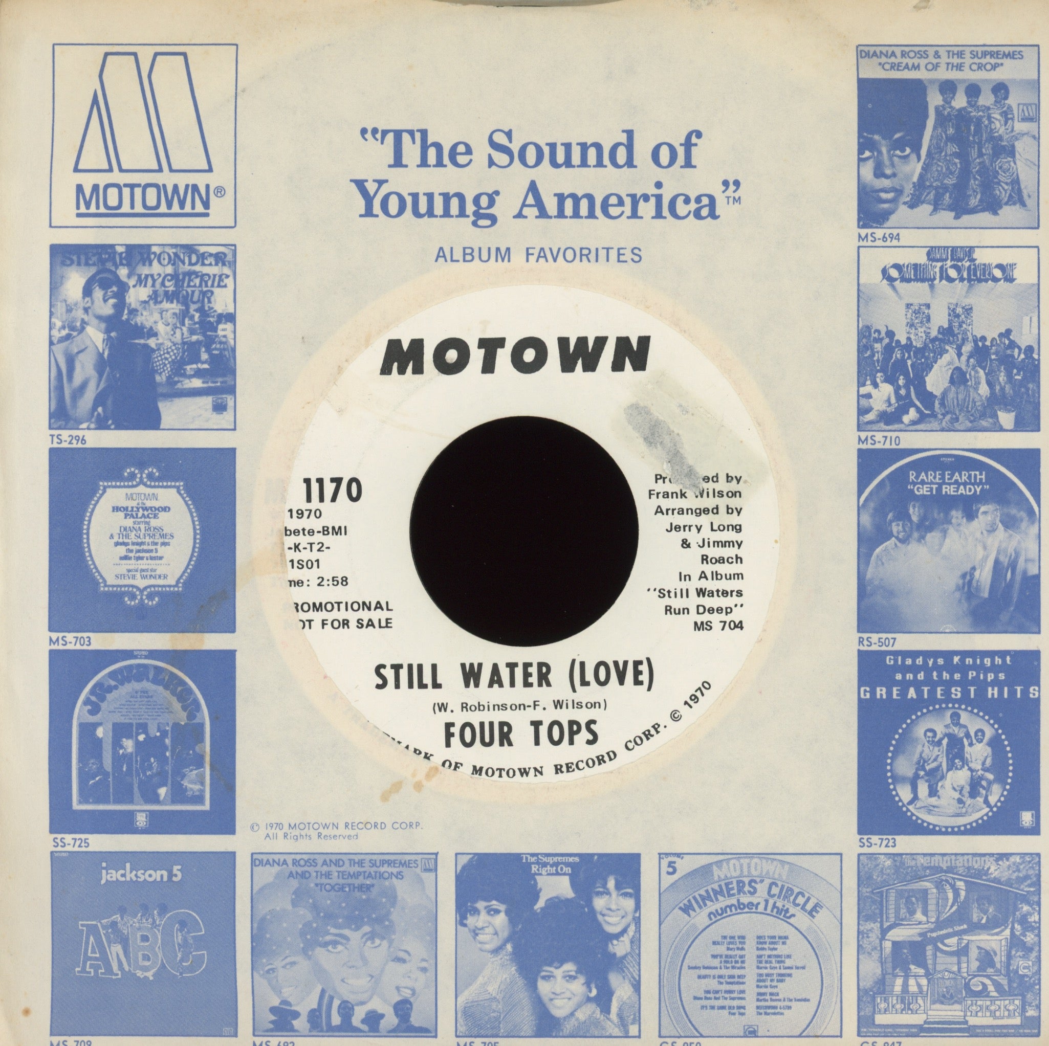 Four Tops - Still Water (Love) on Motown Promo Soul 45