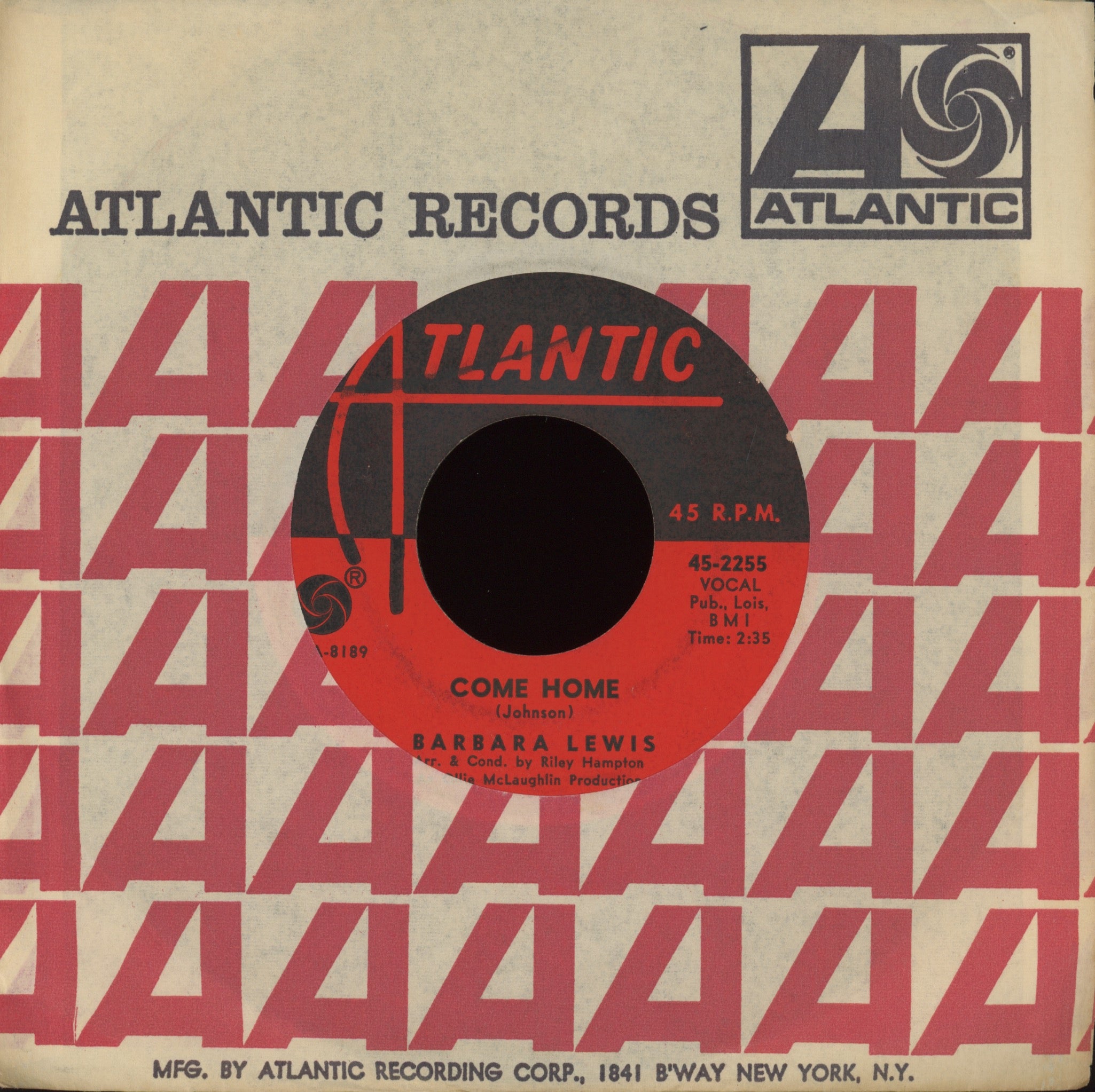 Barbara Lewis - Pushin' A Good Thing Too Far on Atlantic Northern Soul 45