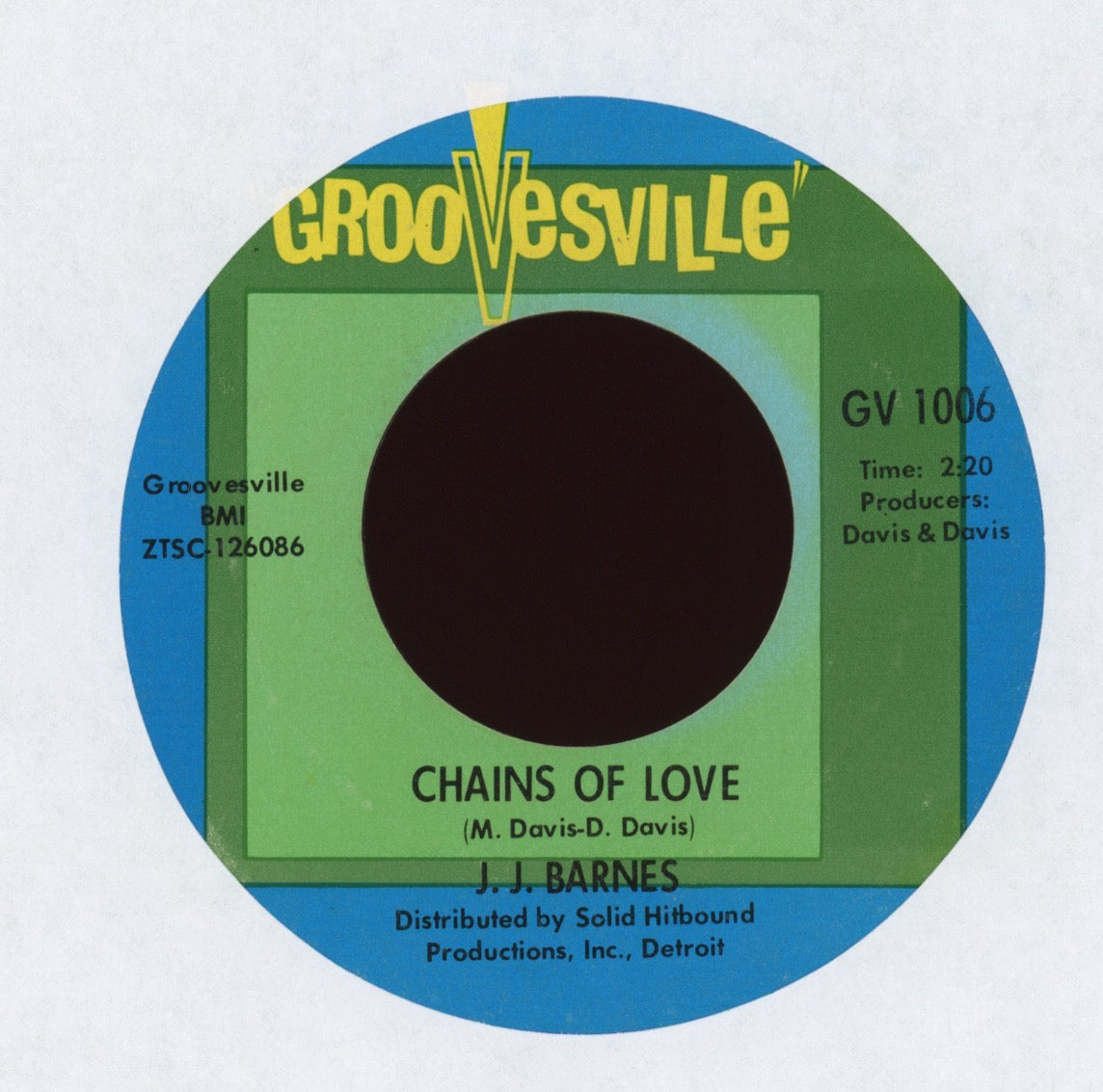 J. J. Barnes - Baby Please Come Back Home on Groovesville Northern Soul 45
