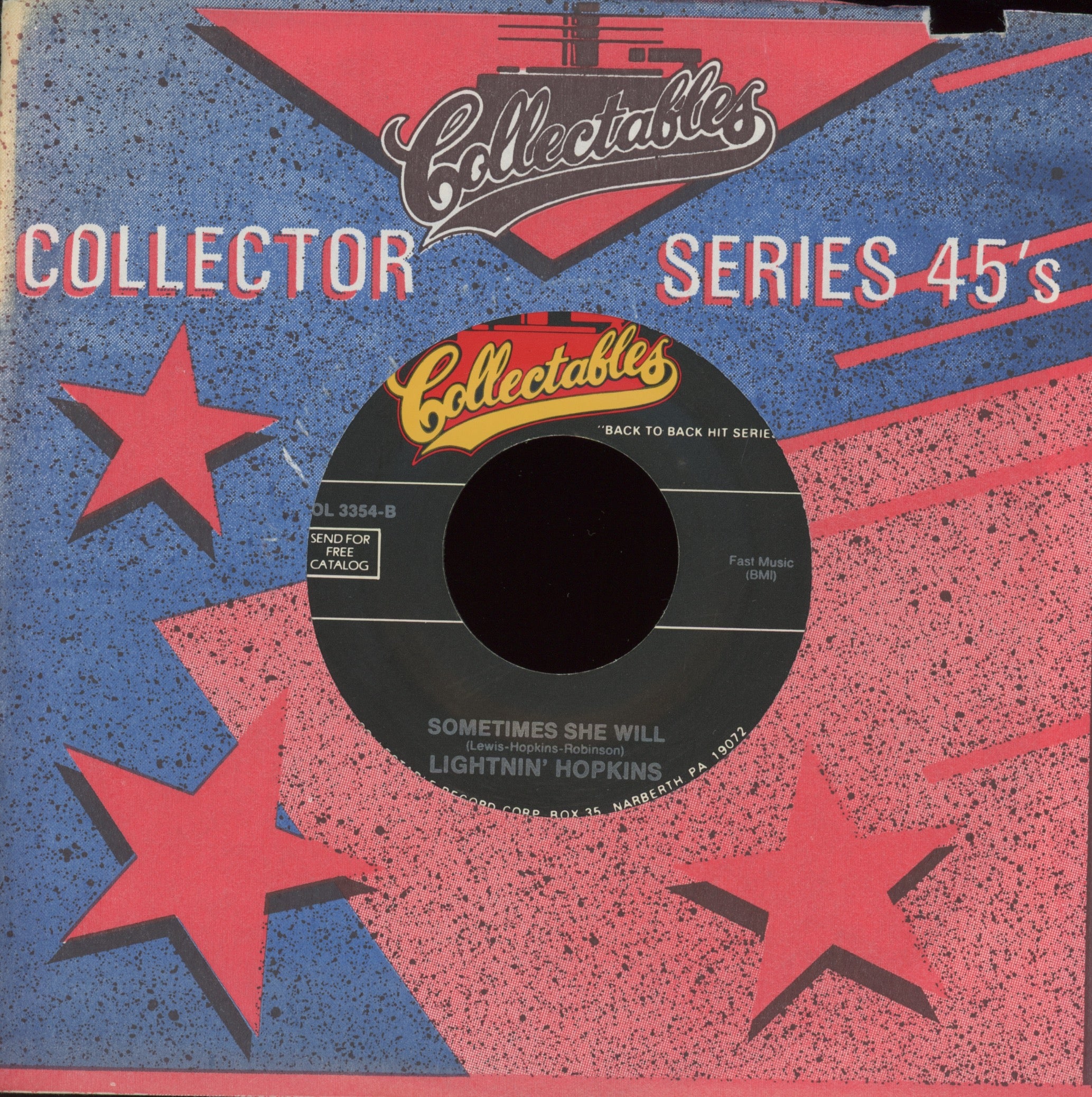 Lightnin' Hopkins - Mojo Hand on Collectables Reissue R&B Blues 45