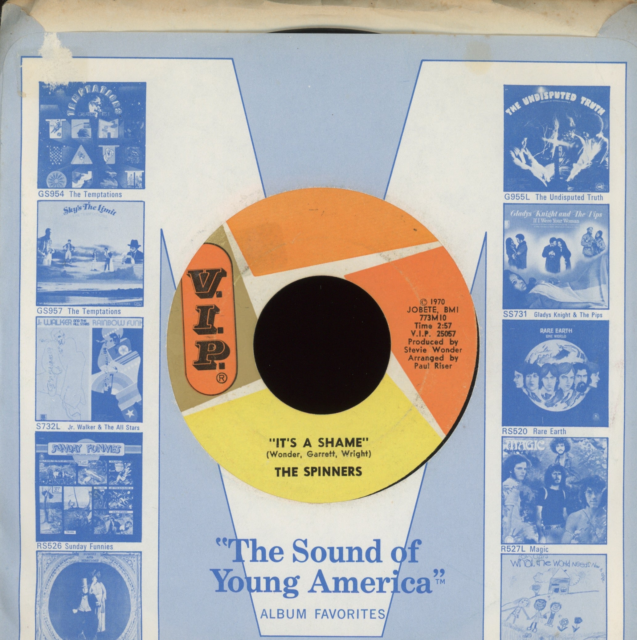 Spinners - It's A Shame on V.I.P. Northern Soul 45