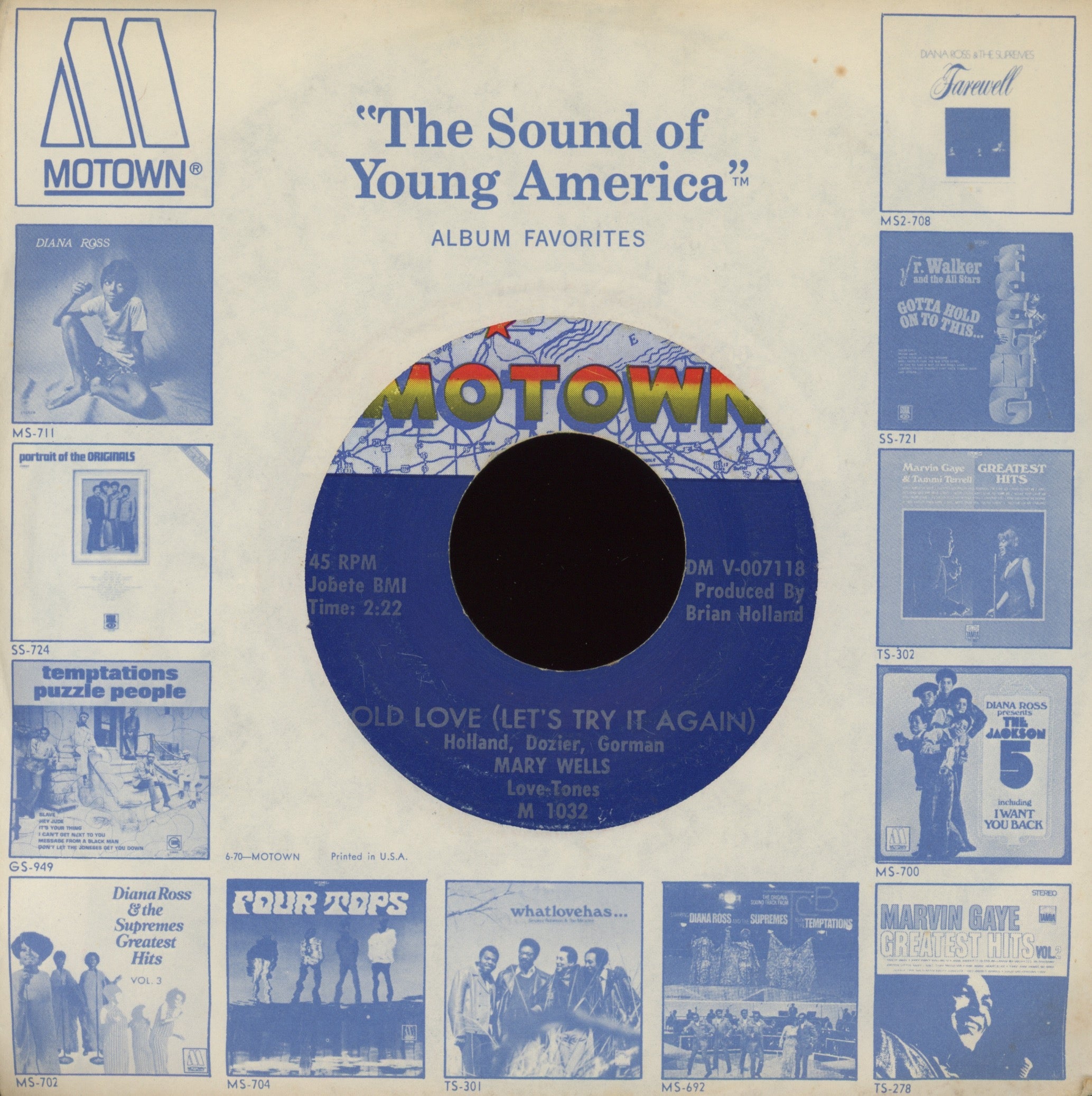 Mary Wells - You Beat Me To The Punch on Motown Northern Soul 45