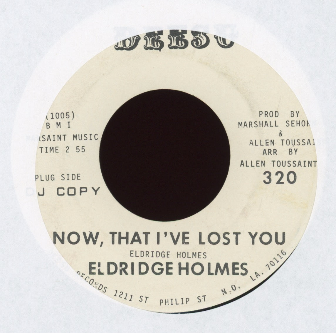 Eldridge Holmes - Where Is Love on Deesu Promo Northern Soul 45