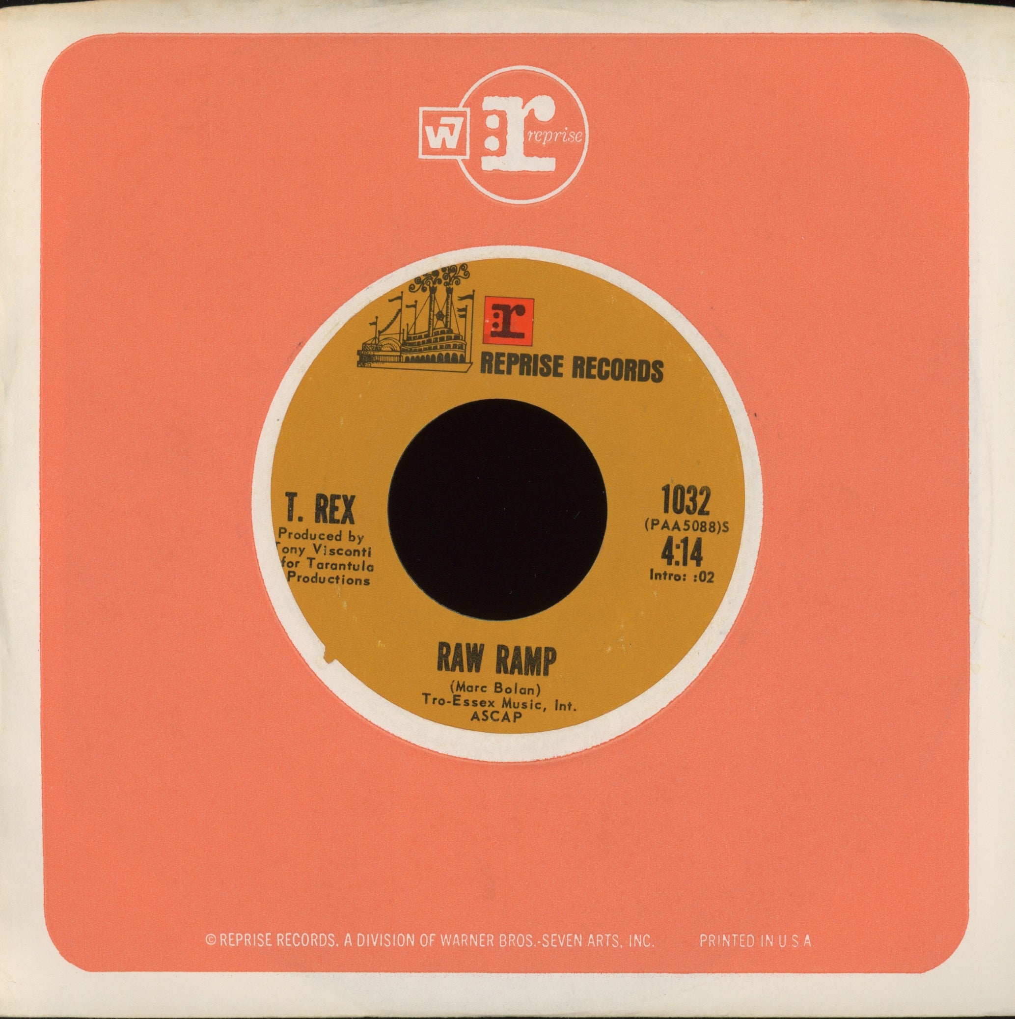 T. Rex - Bang A Gong (Get It On) on Reprise Rock 45