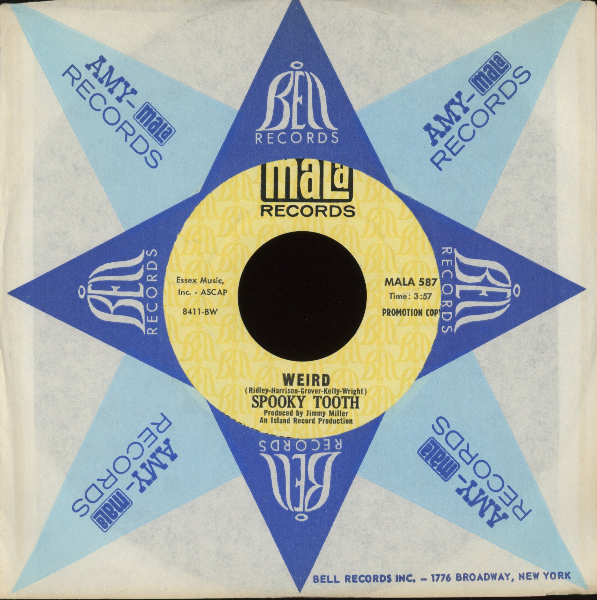 Spooky Tooth - Sunshine Help Me on Mala Promo Rock 45