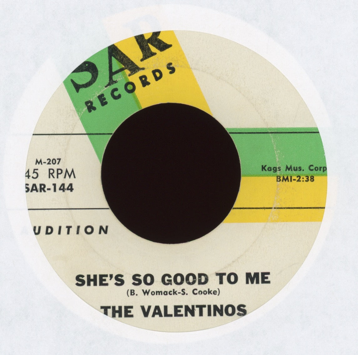 Valentinos - She's So Good To Me on SAR Northern Soul 45