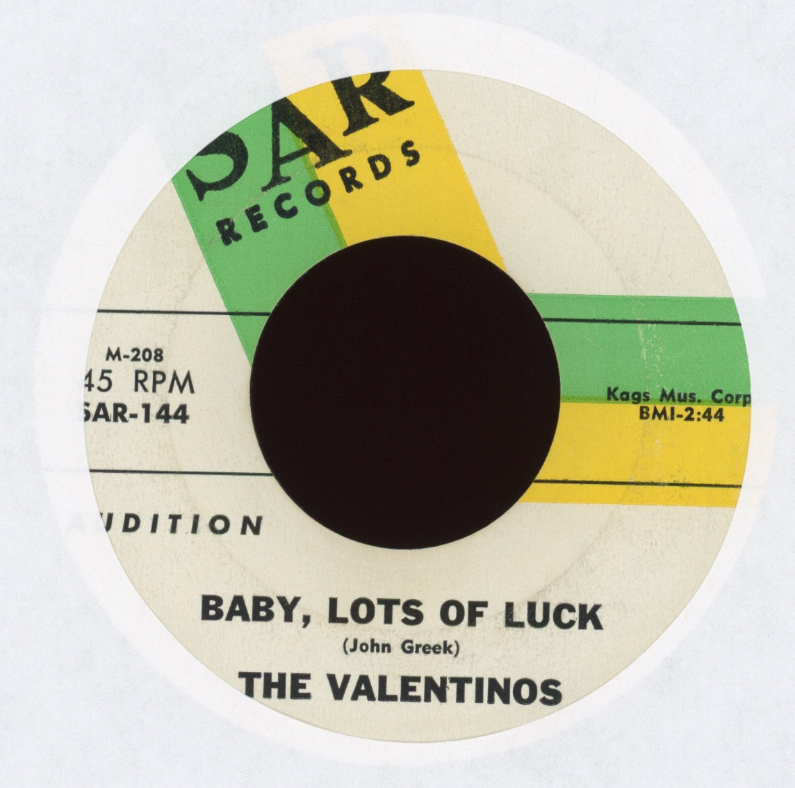 Valentinos - She's So Good To Me on SAR Northern Soul 45