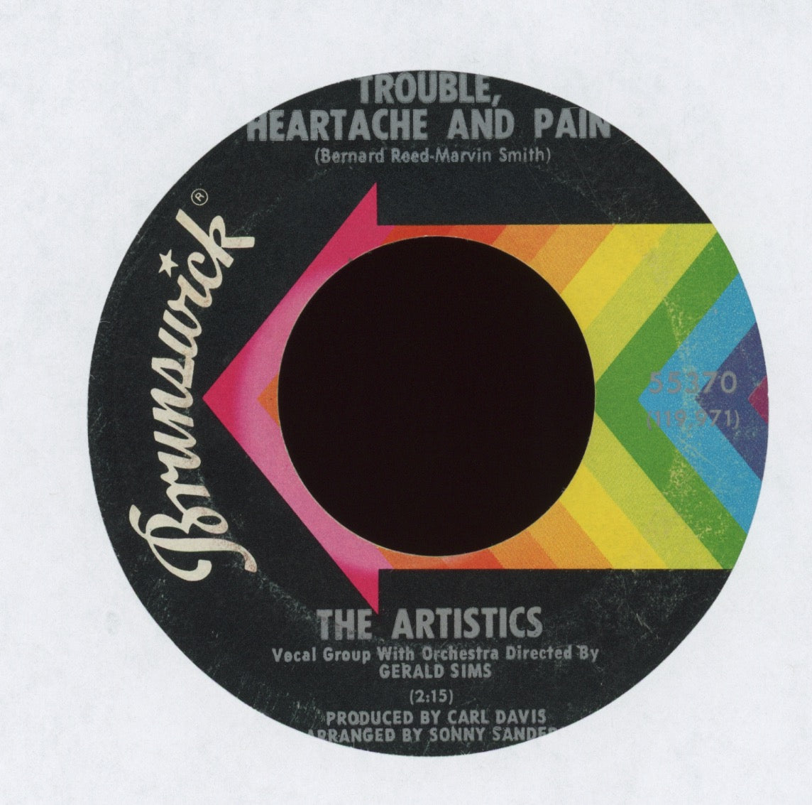 The Artistics - Hard To Carry On on Brunswick Soul Funk 45 Breaks