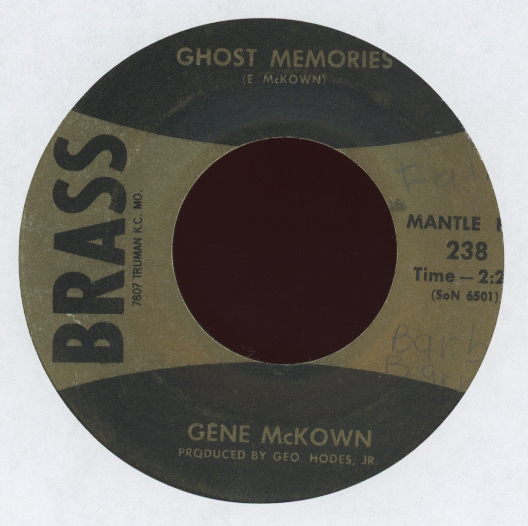 Gene McKown - Ghost Memories on Brass Rockabilly Popcorn 45