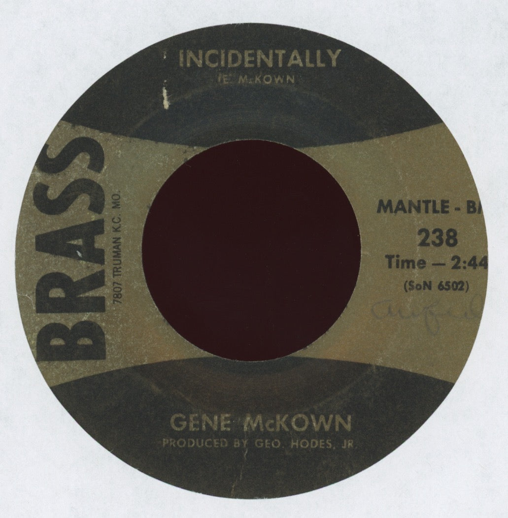 Gene McKown - Ghost Memories on Brass Rockabilly Popcorn 45