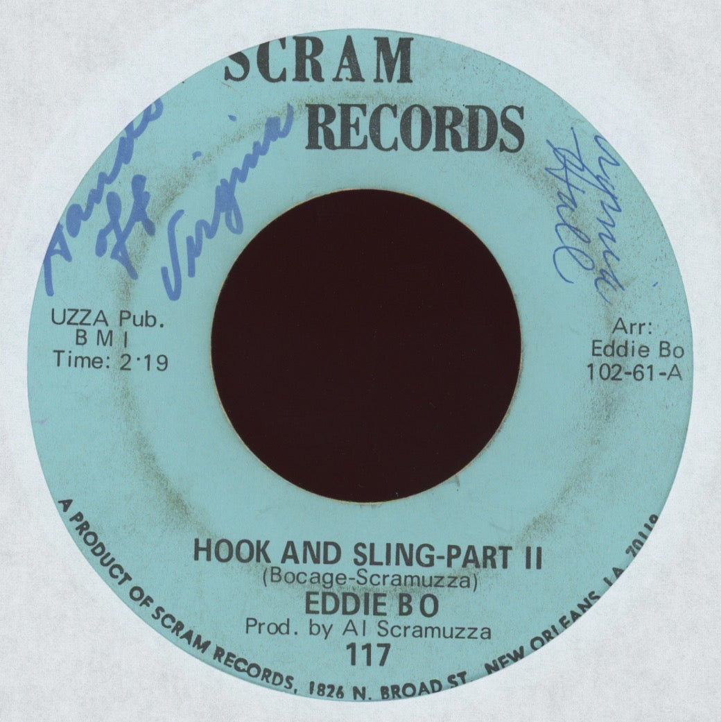Eddie Bo - Hook And Sling on Scram Funk 45