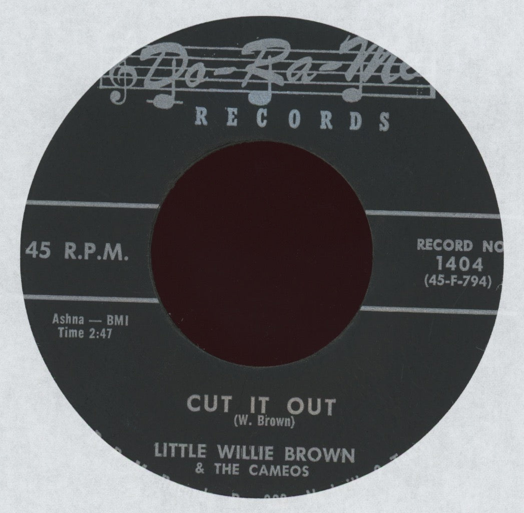 Little Willie Brown & The Cameos - Cut It Out on Do Ra Me R&B Rocker 45