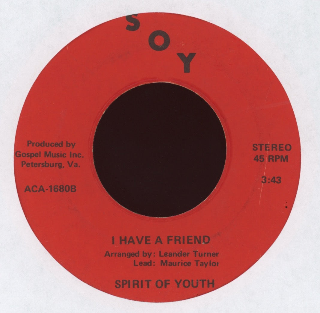 Spirit Of Youth Singers - Steal Away on SOY Gospel Soul Funk 45