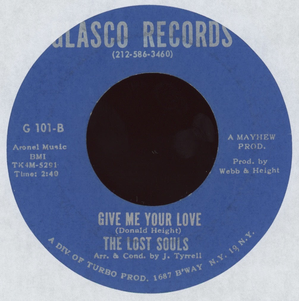 The Lost Souls - It Won't Work Out Baby on Glasco Northern Soul 45