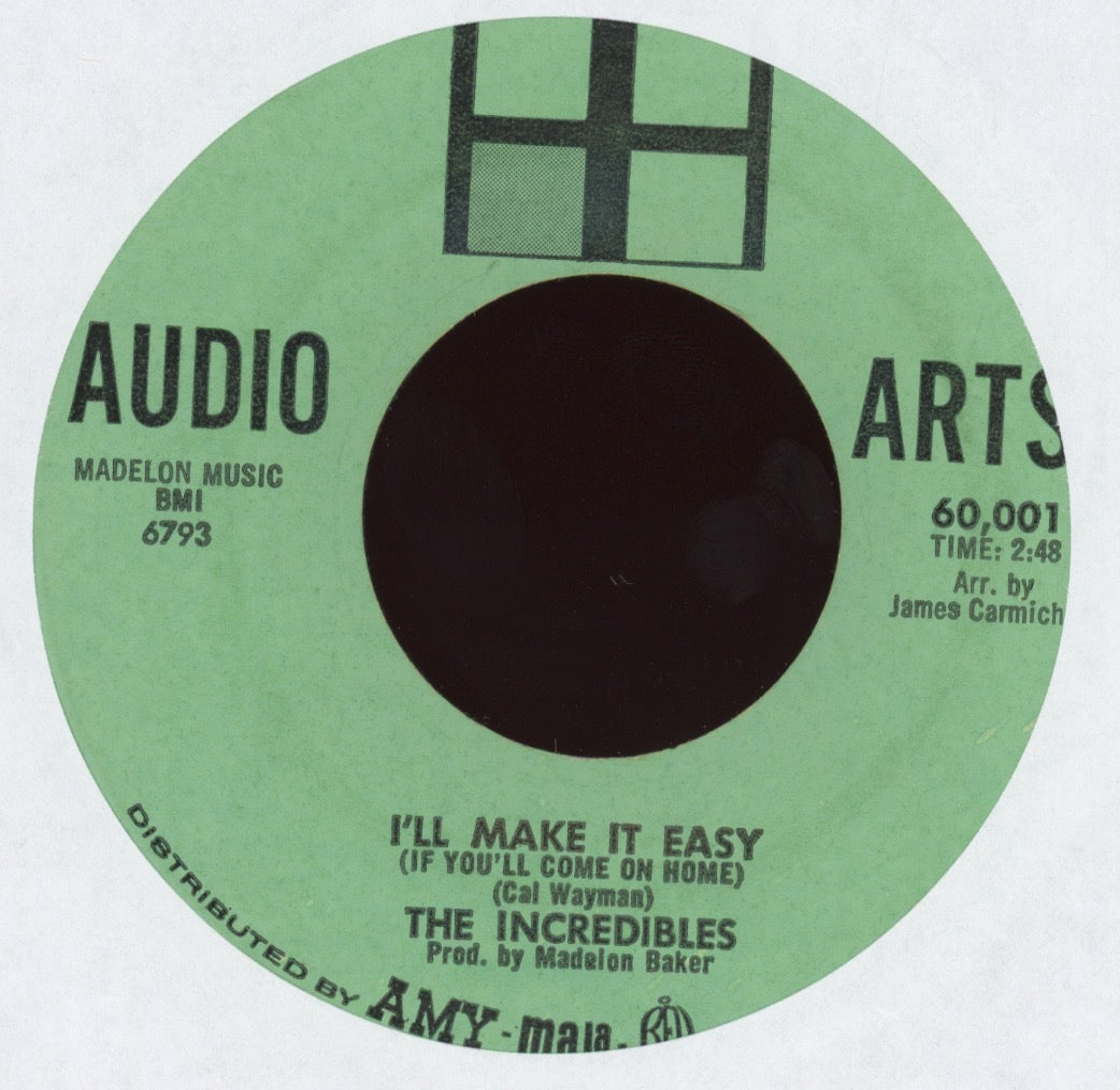 The Incredibles -Crying Heart on Audio Arts Northern Soul 45