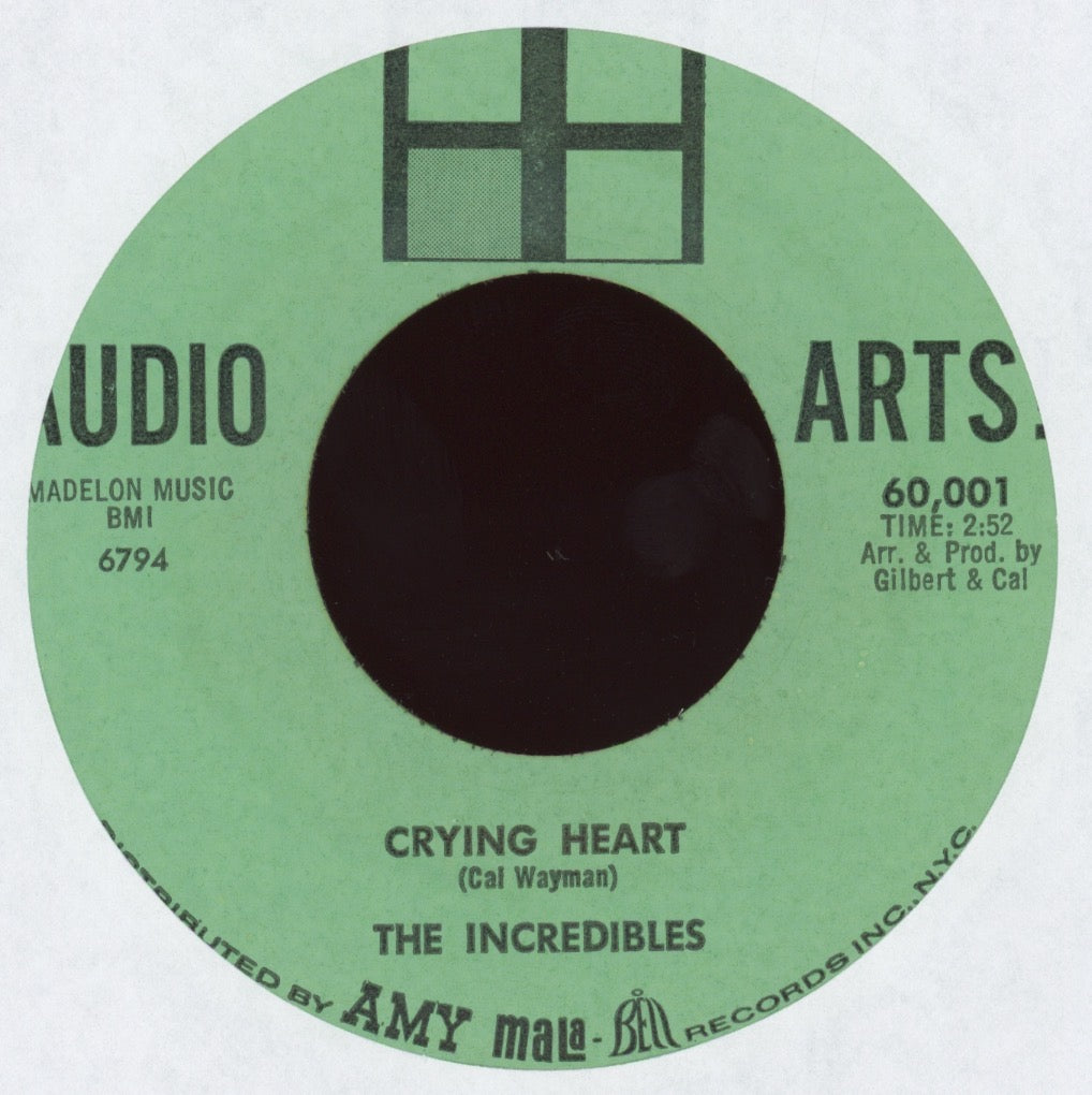 The Incredibles -Crying Heart on Audio Arts Northern Soul 45