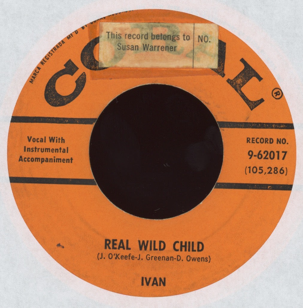 Ivan - Real Wild Child on Coral Rockabilly 45