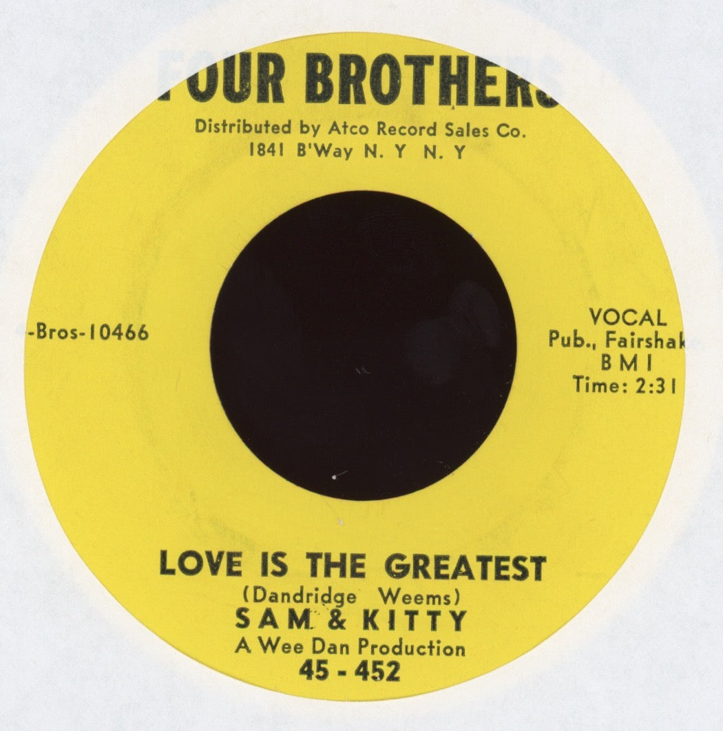 Sam & Kitty - I've Got Something Good on Four Brothers Northern Soul 45