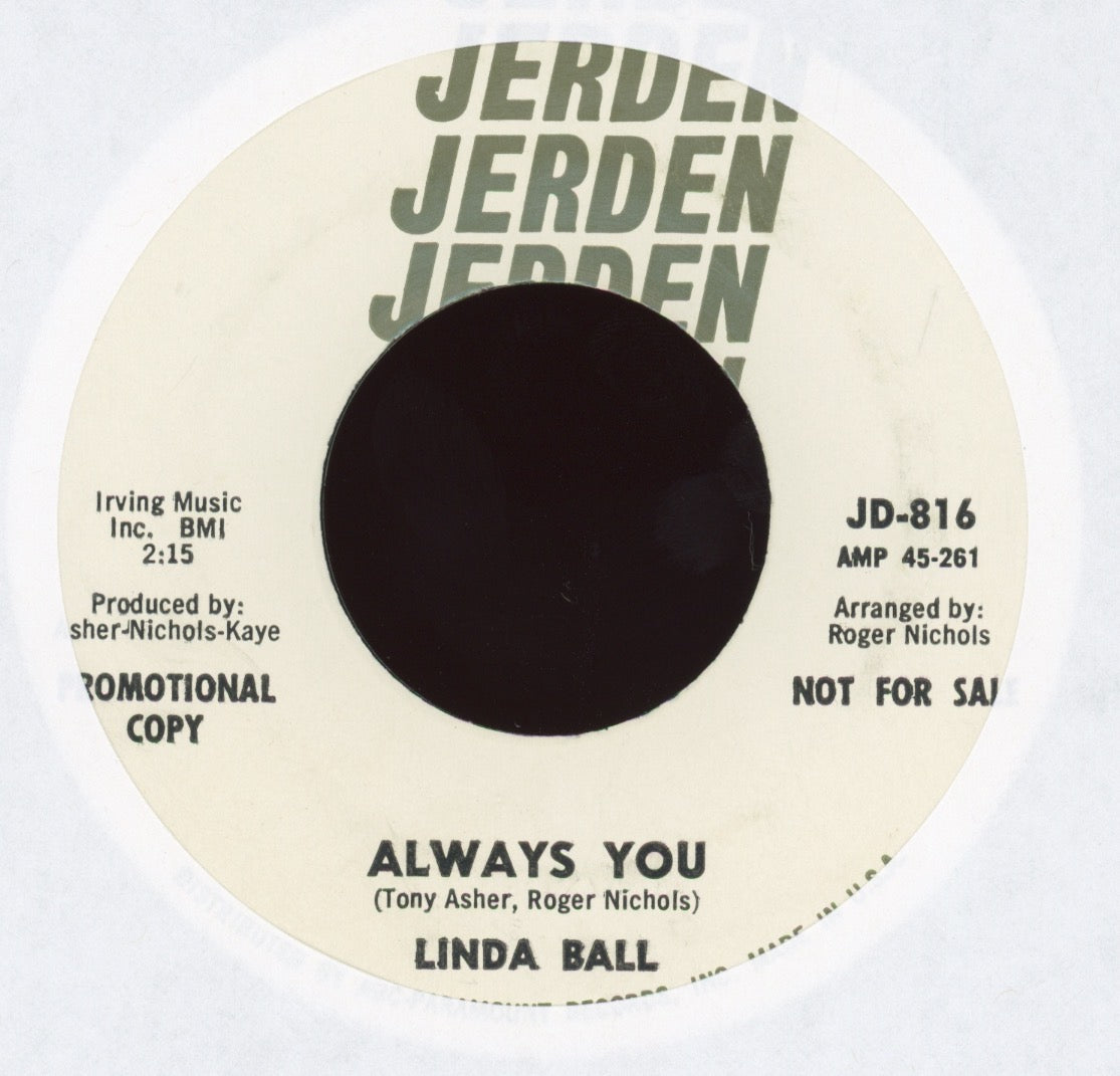 Linda Ball - Always You on Jerden Promo Northern Soul 45
