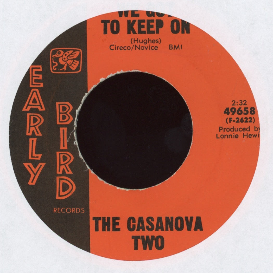 The Casanova Two - We Got to Keep On on Early Bird Northern Soul 45