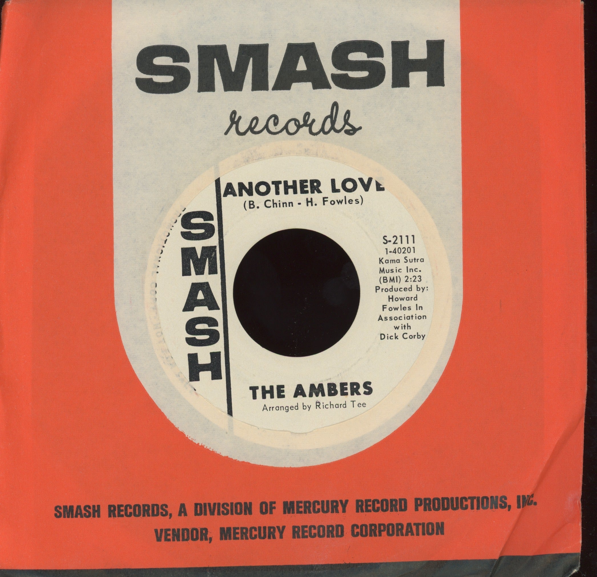 The Ambers - Potion Of Love on Smash Promo Northern Soul 45