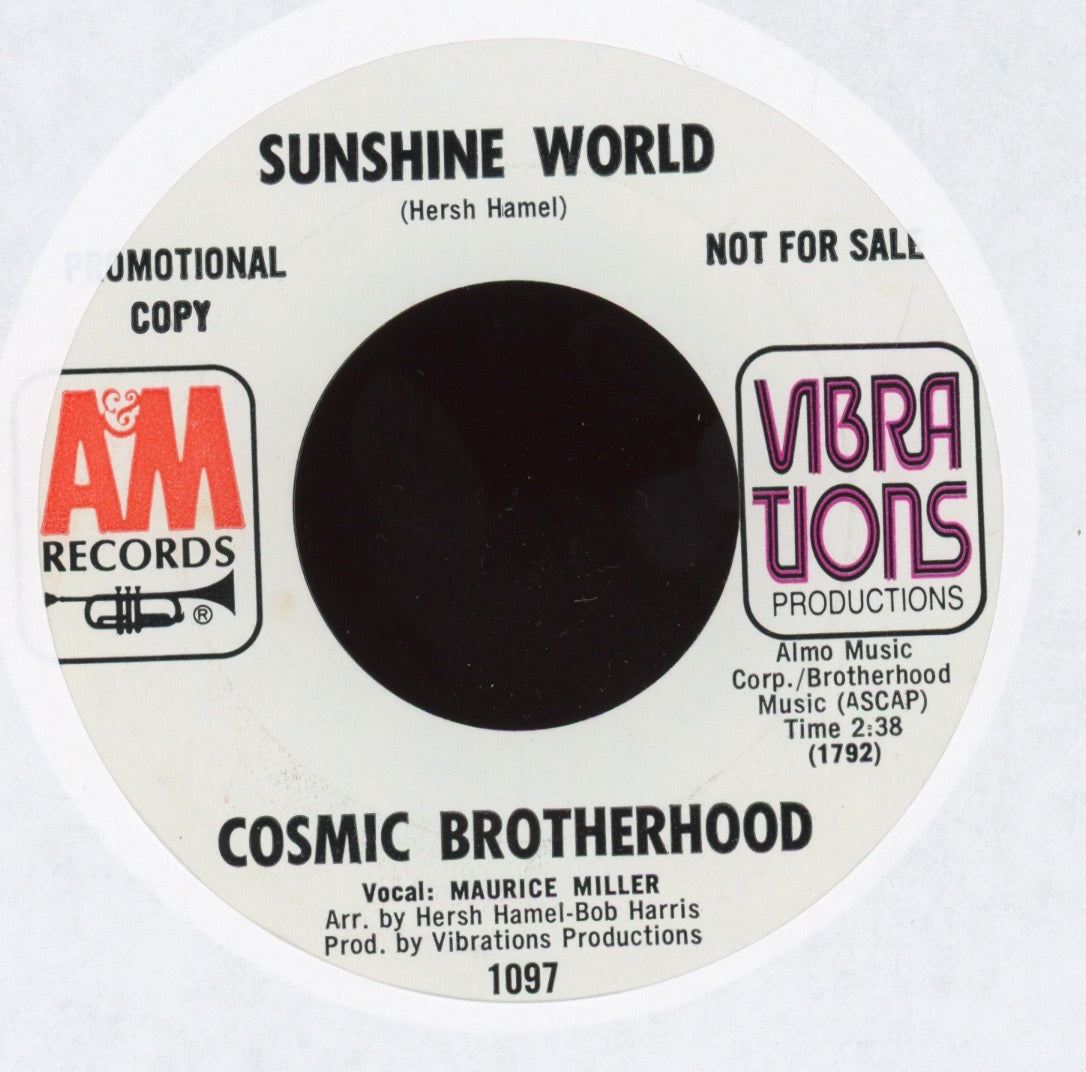 Cosmic Brotherhood - Sunshine World on A&M Promo Psych Rock 45