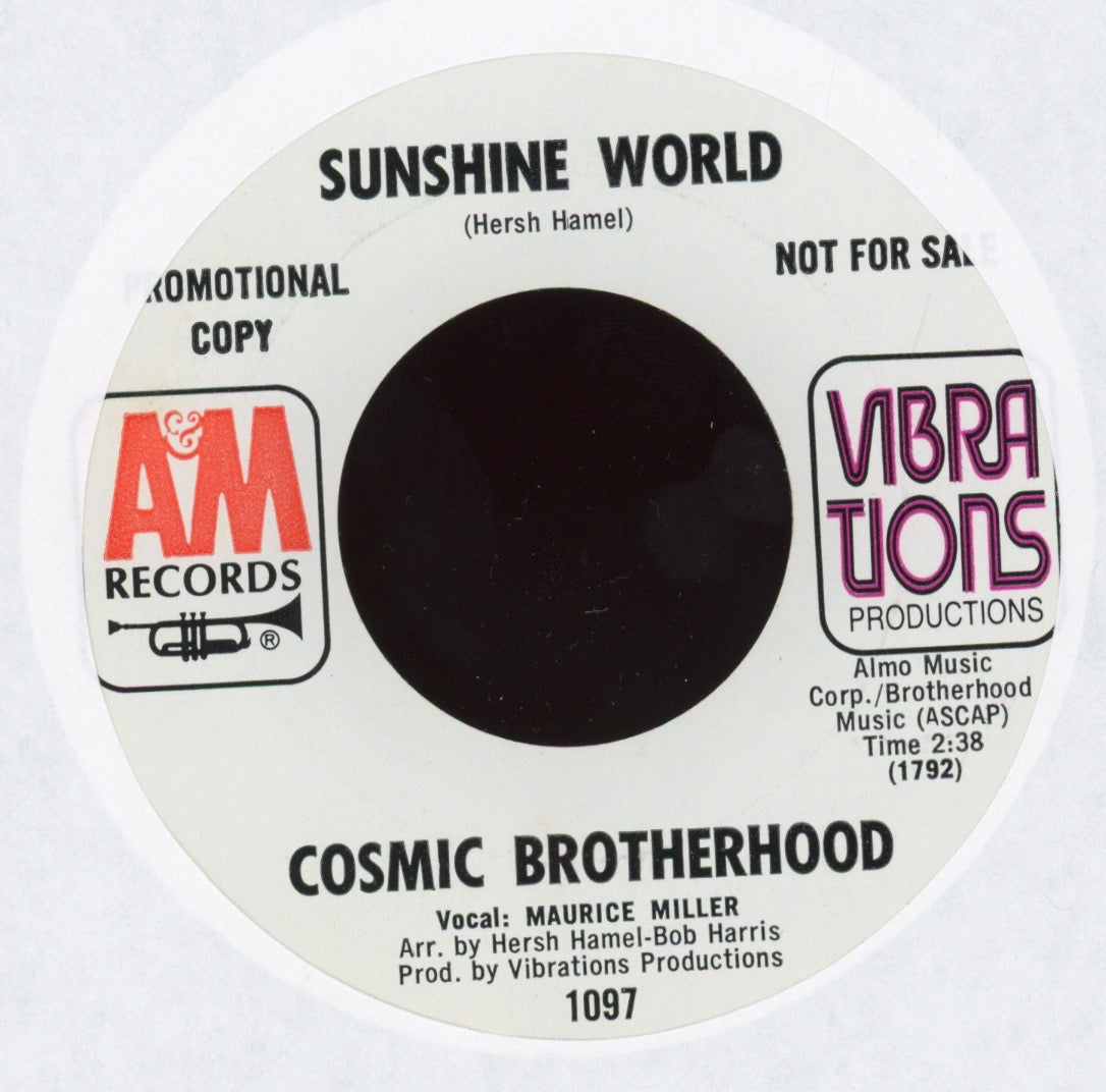 Cosmic Brotherhood - Sunshine World on A&M Promo Psych Rock 45