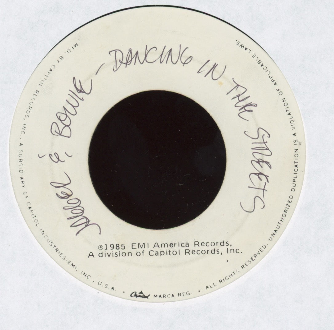 David Bowie & Mick Jagger - Dancing In The Street on EMI America Test Pressing Rock 45